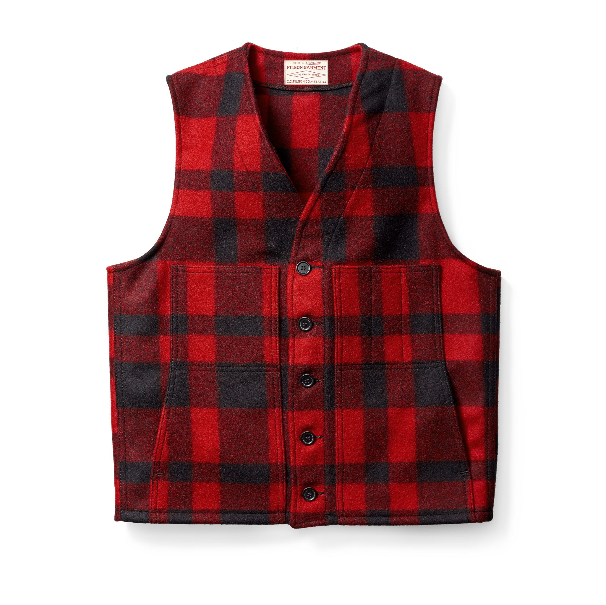 バ*ー様 FILSON MACKINAW WOOL VEST 40 L Mackinaw Wool Vest | Filson