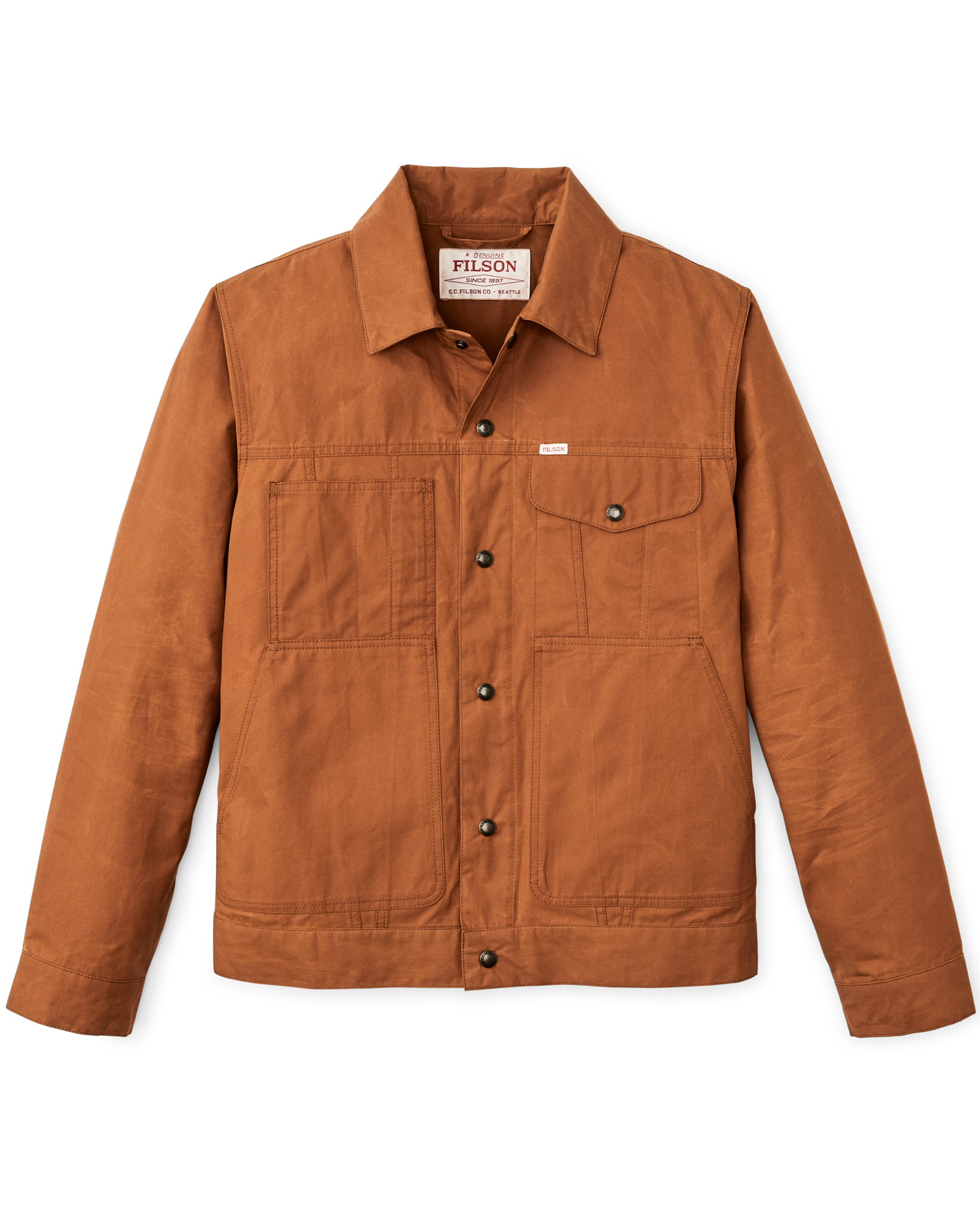 Dry Wax Short Cruiser Jacket - Bourbon | Filson