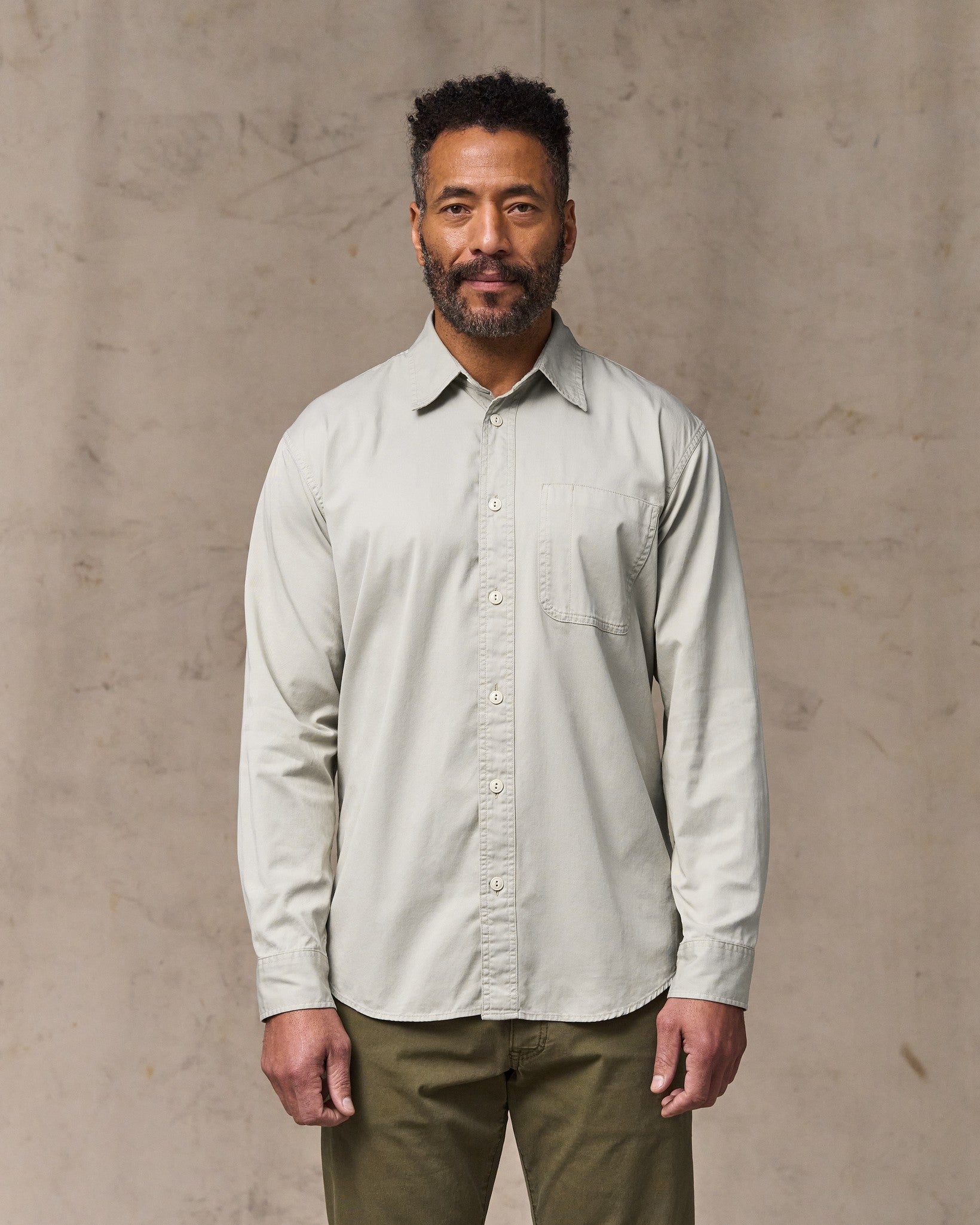 4.5-oz. Twill Shirt - Gray Sky | Filson