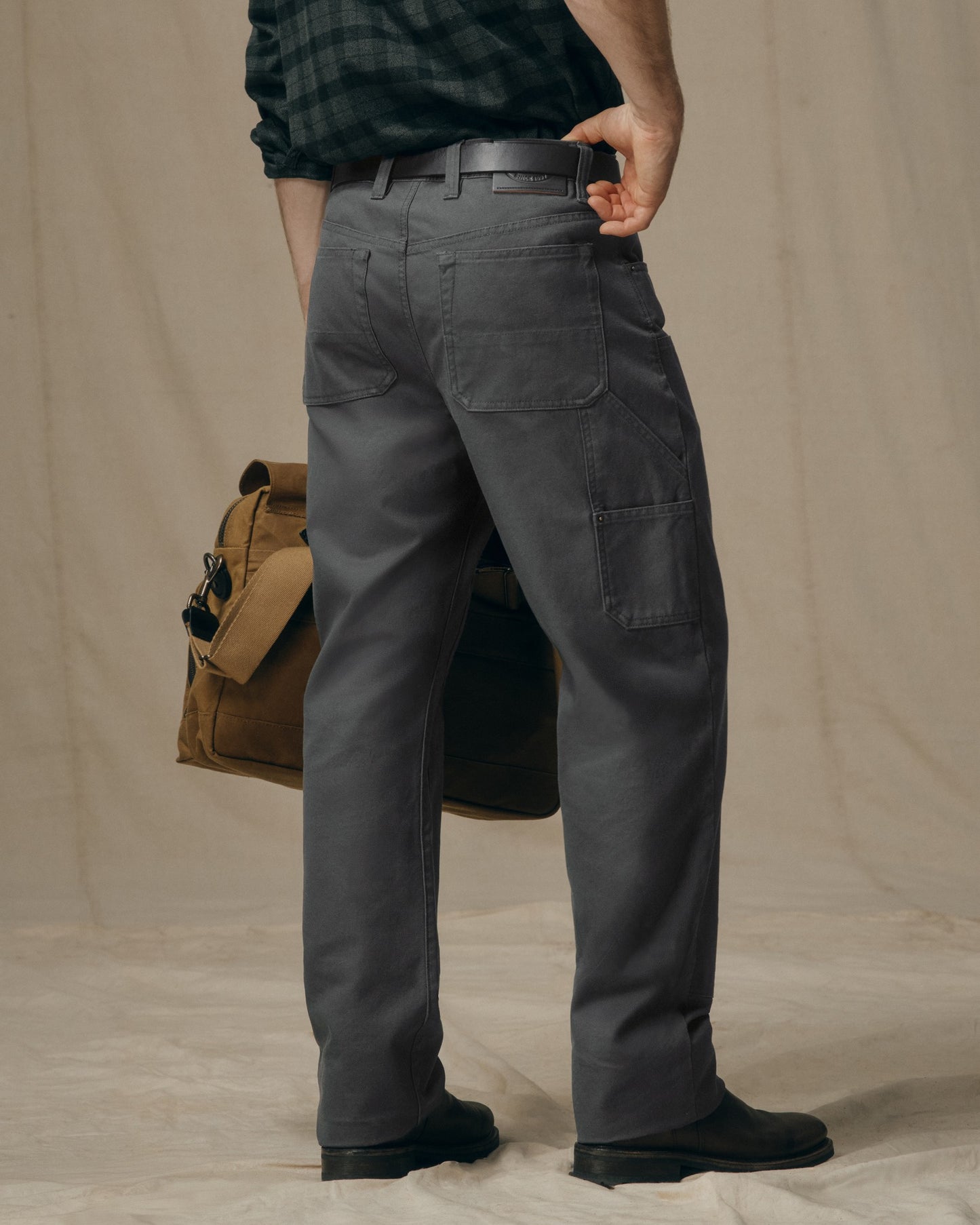 Dry Tin Double Front Pants - Raven