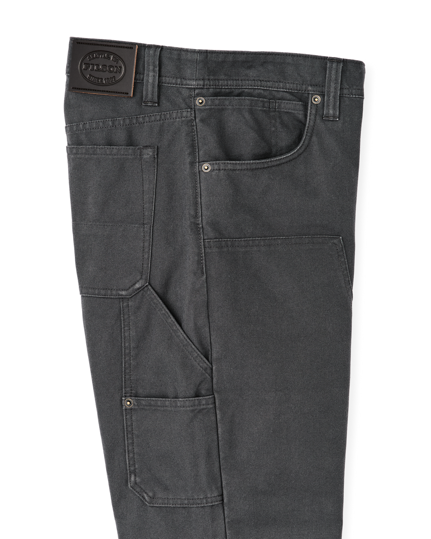 Alternate view of the Filson Dry Tin Double Front Pants - Raven
