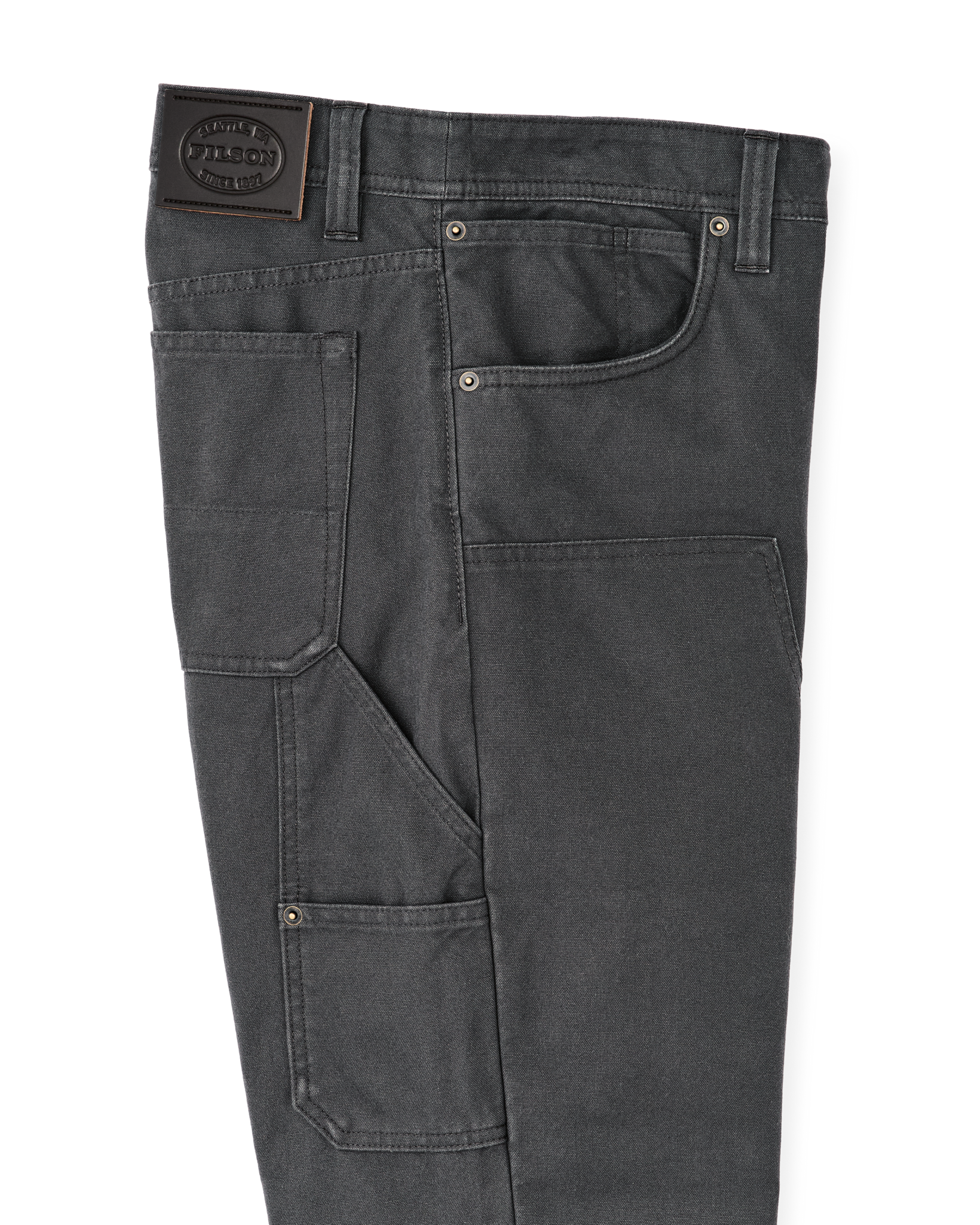 Alternate view of the Filson Dry Tin Double Front Pants - Raven