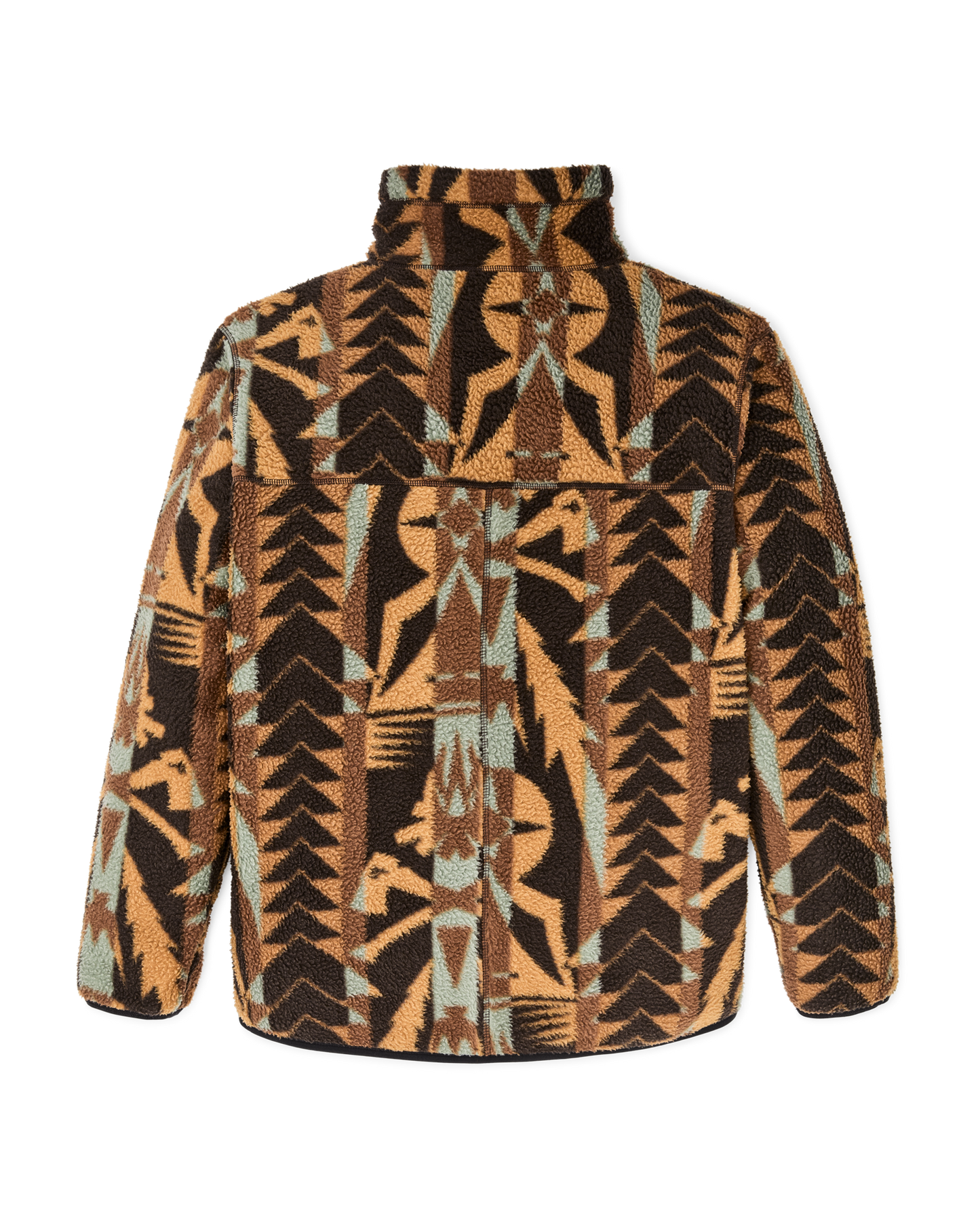 Reversible Pile Fleece Jacket - Brown / Night Camp