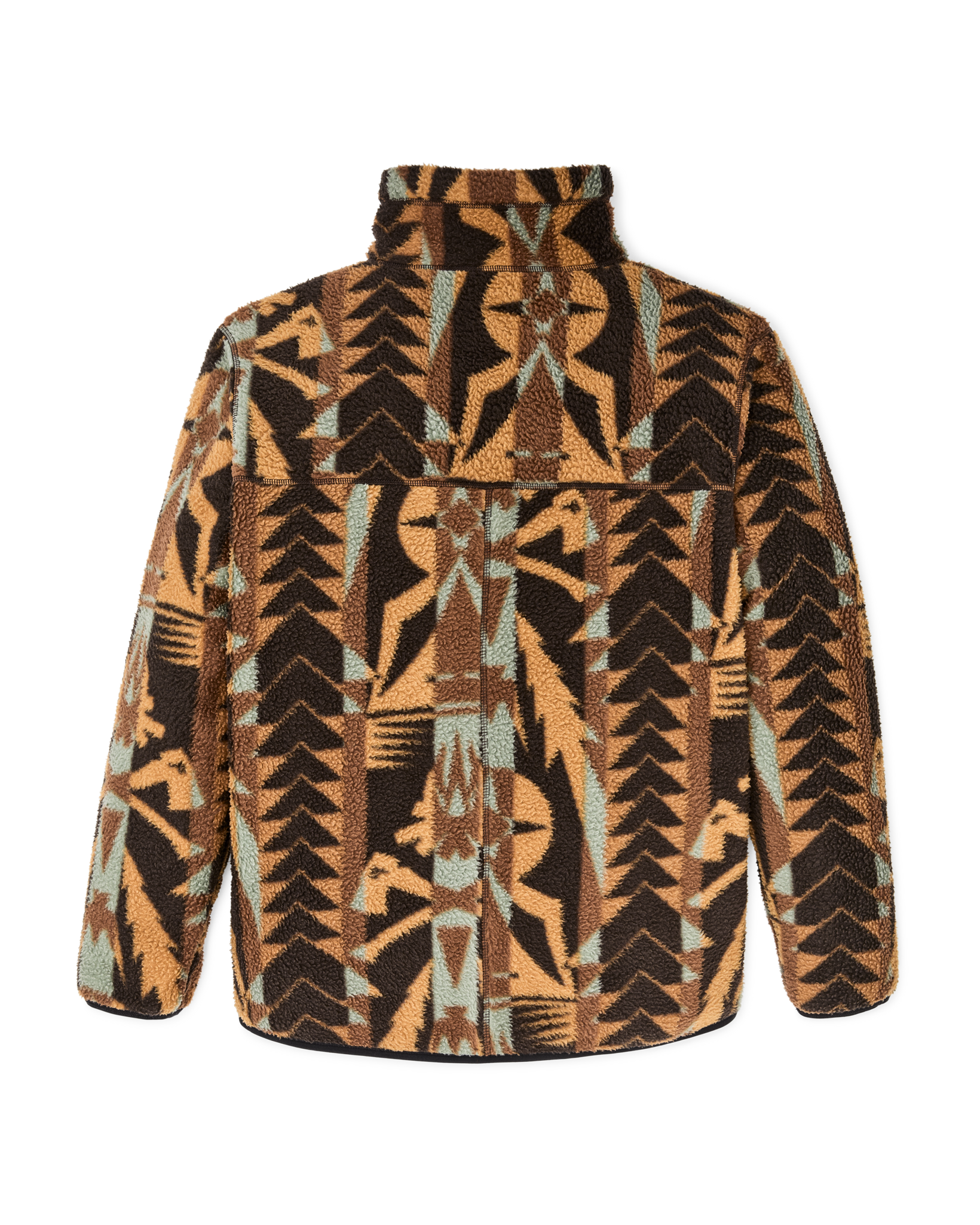 Reversible Pile Fleece Jacket - Brown / Night Camp