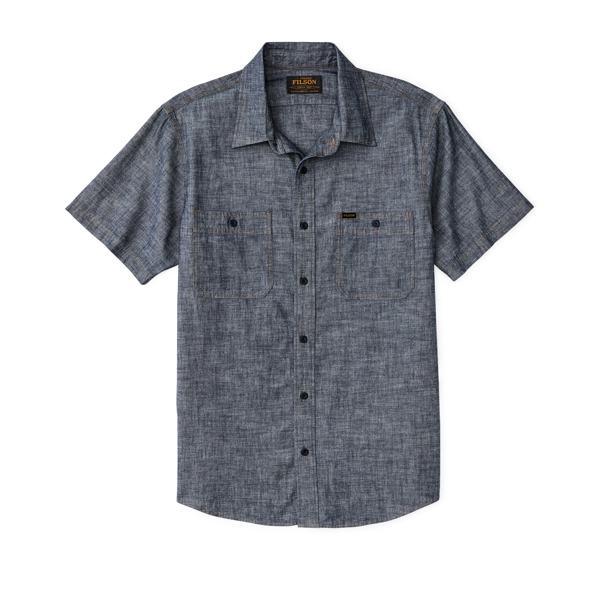 Men's Long Sleeve Chambray CPO Shirt | Filson