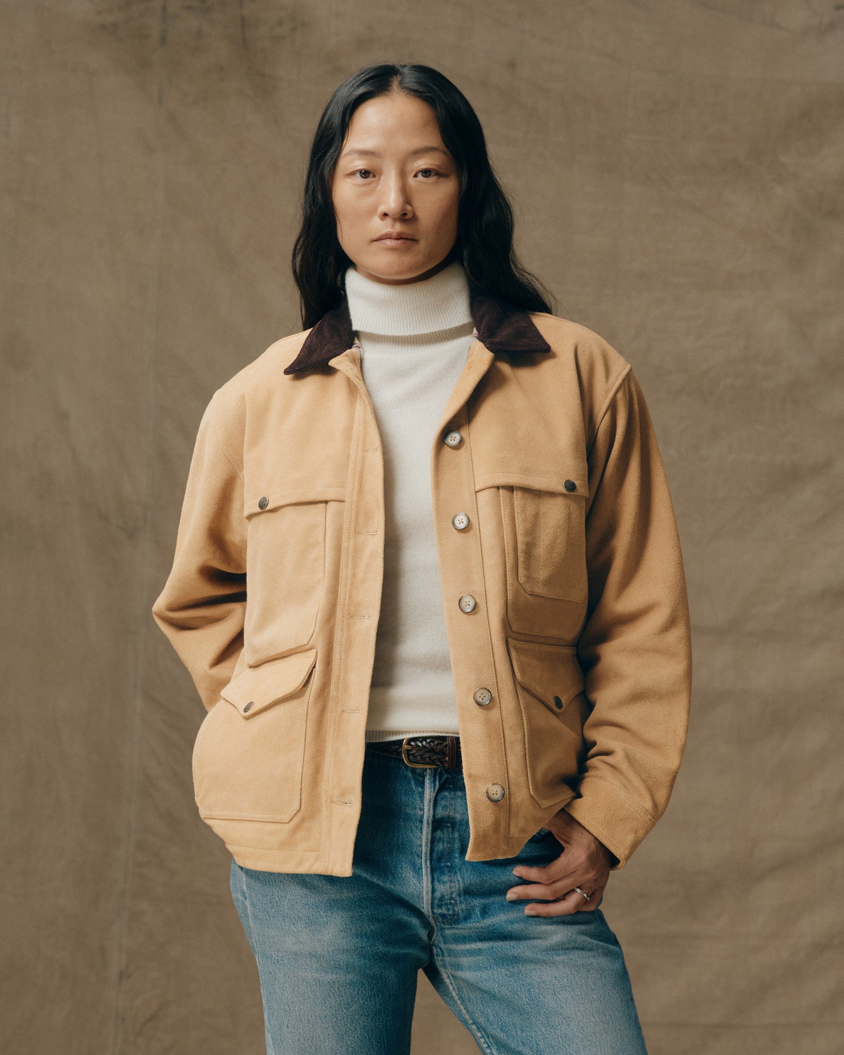 Women's Suede Leather Cruiser - Tan | Filson