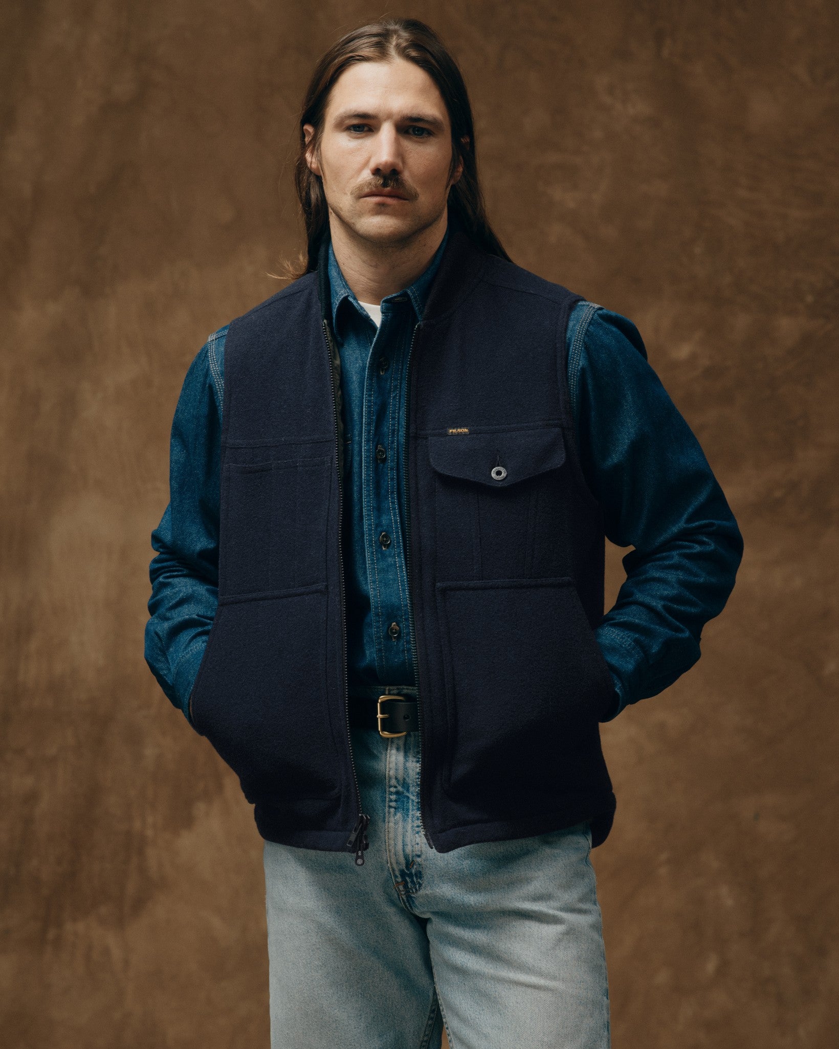 FILSON ワークベスト Spokane Insulated Work Vest - Navy | Filson