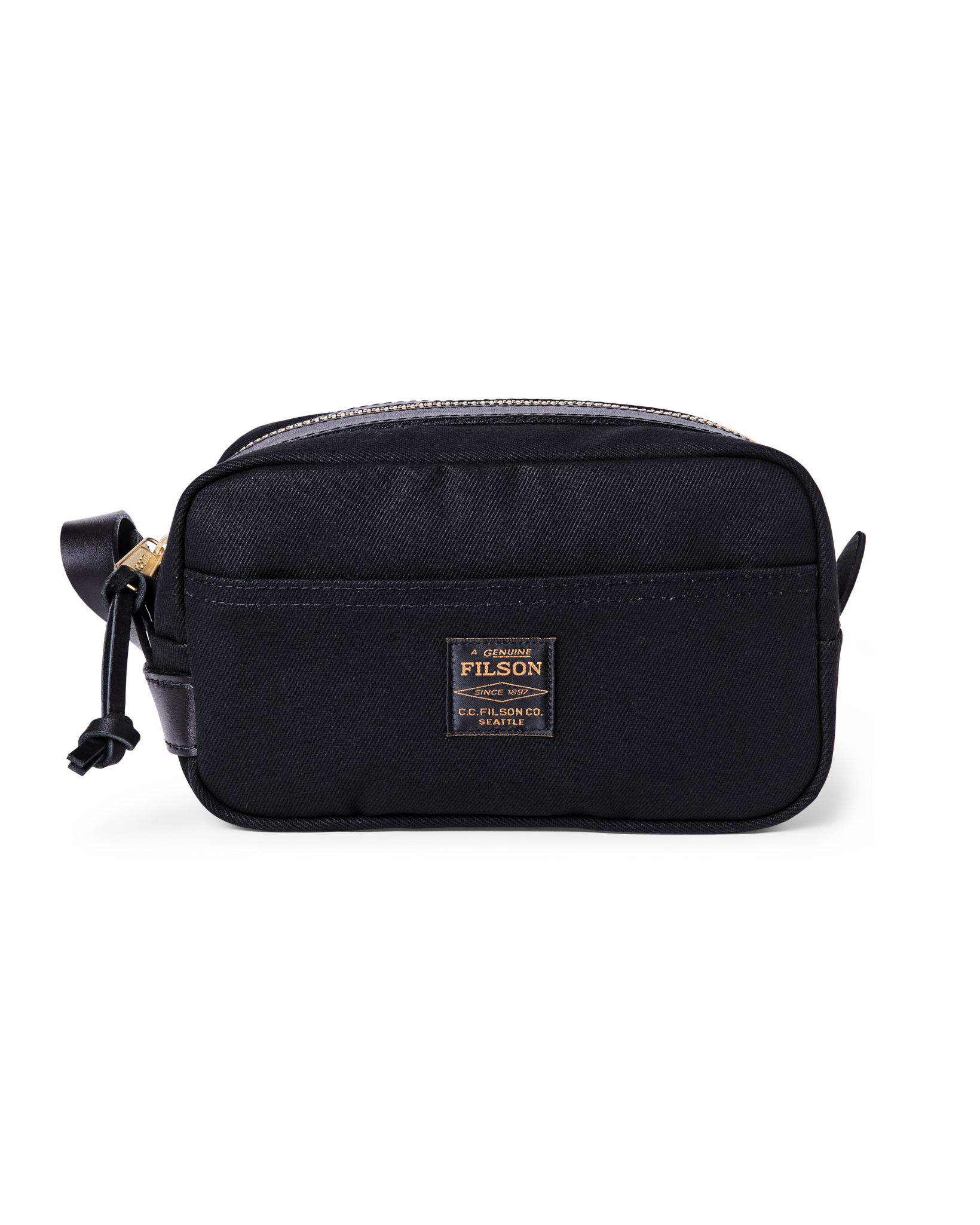 Rugged Twill Dopp Kit - Black | Filson