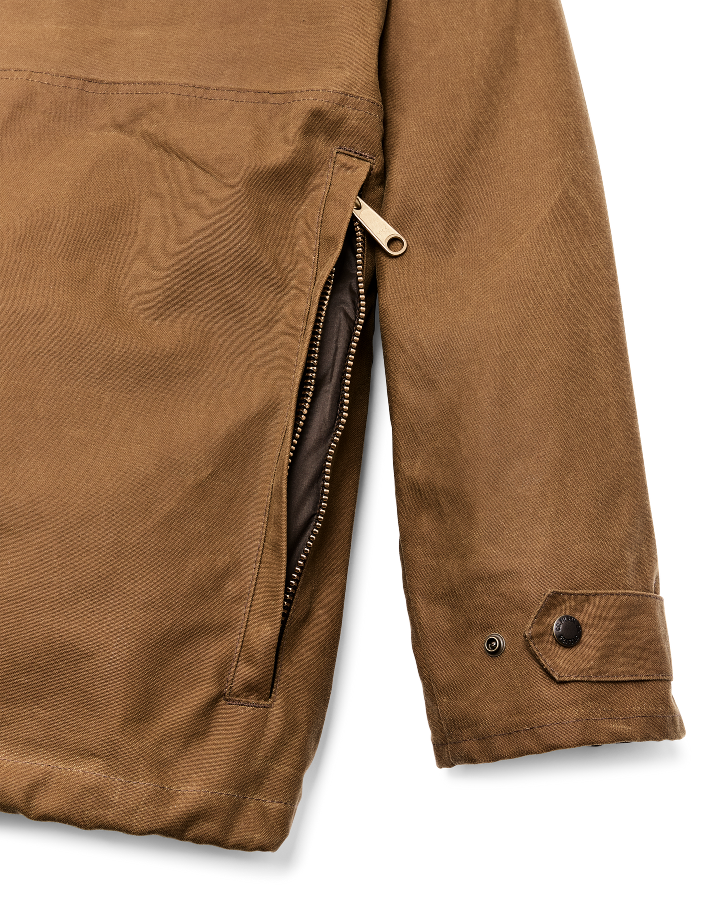 Alternate view of the Filson Lined Tin Cloth Field Jacket - Dark Tan