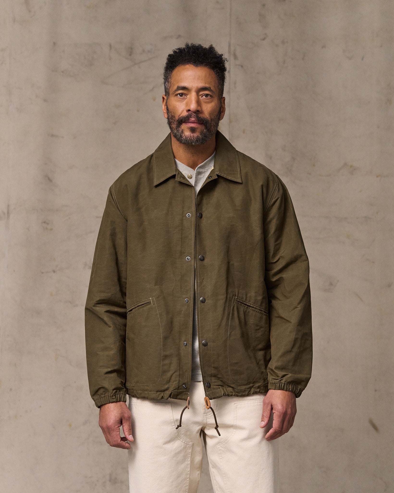 Dry Wax Windbreaker - Military Olive | Filson