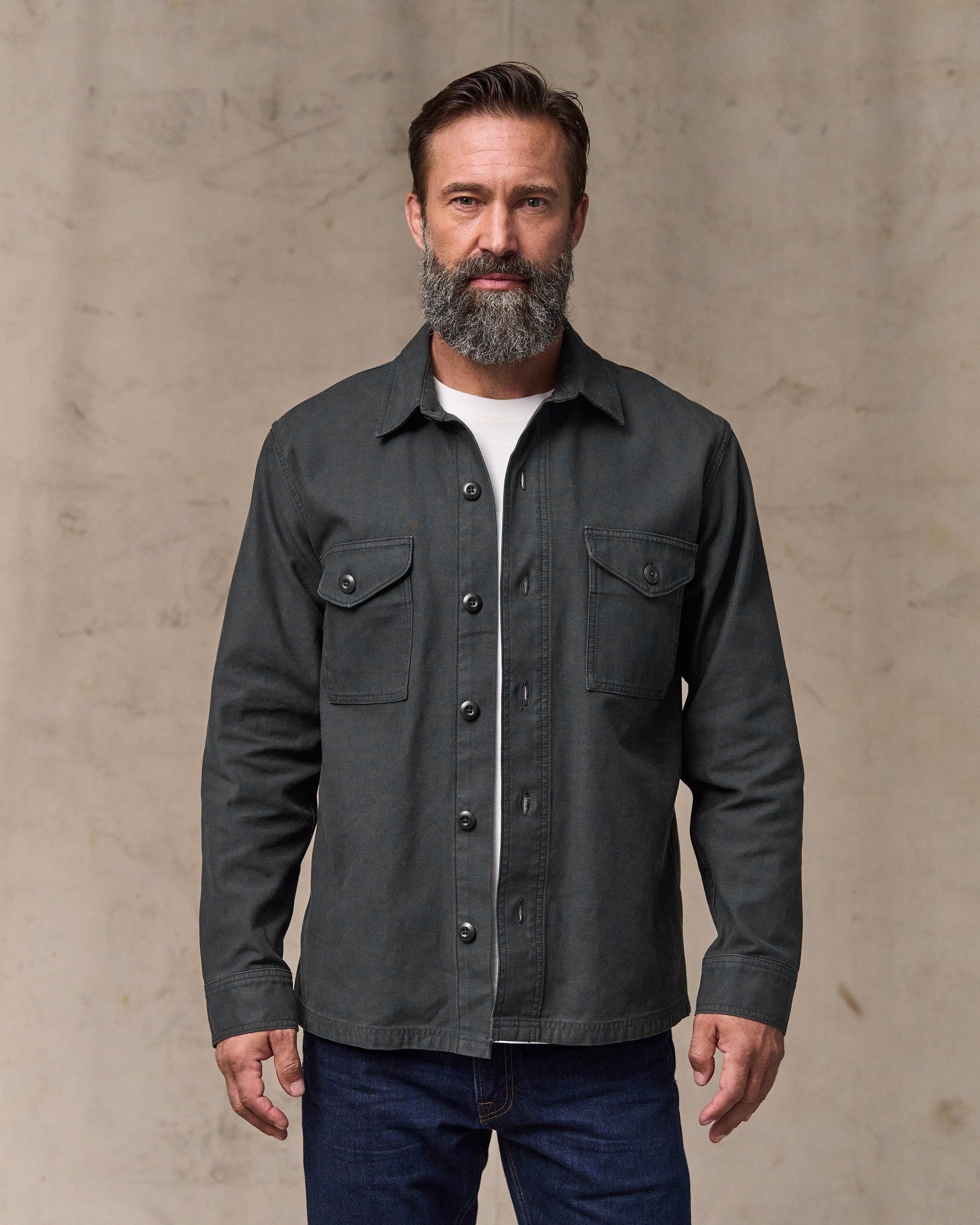 トップス MANIFATTURA CECCARELLI SHIRT filson Field Jac-Shirt - Washed Faded Black | Filson