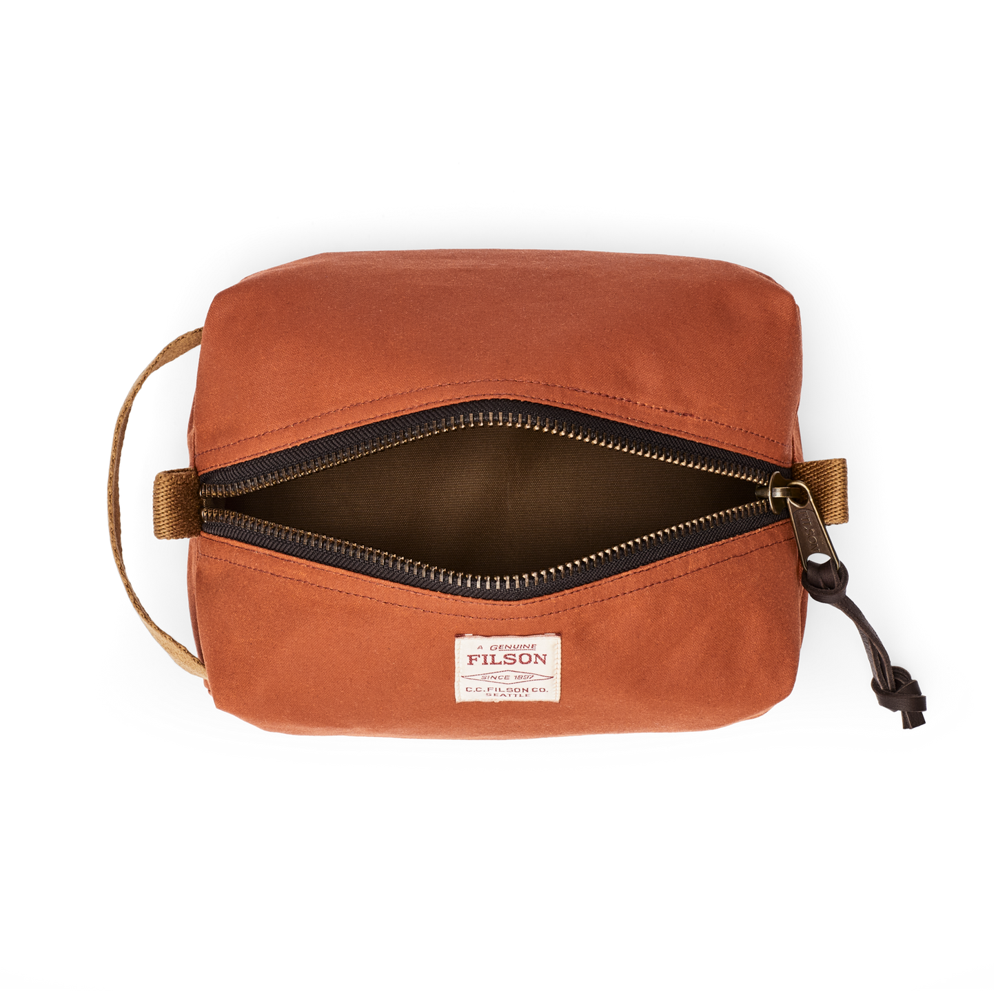 Alternate view of the Filson Tin Cloth Travel Kit - Rust