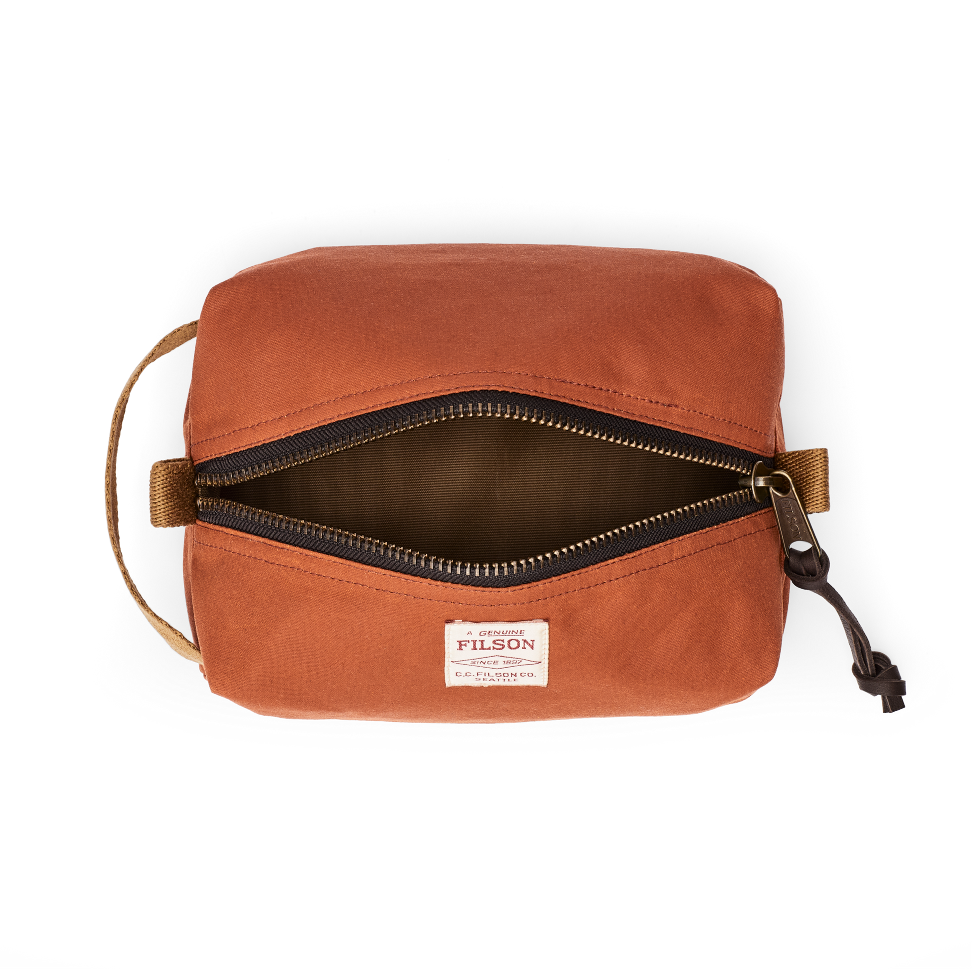Alternate view of the Filson Tin Cloth Travel Kit - Rust