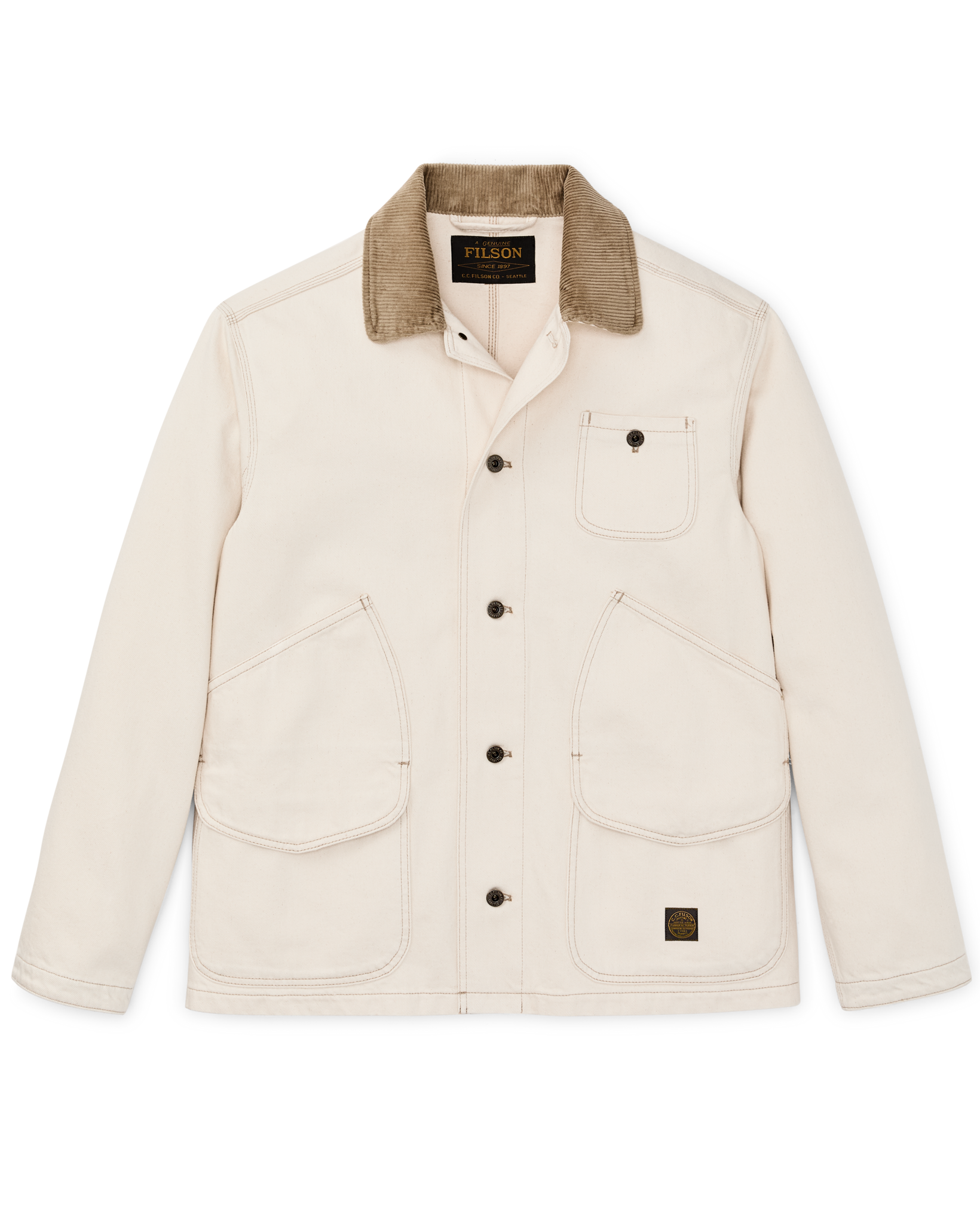 11-oz. Denim Outfitter Jacket - Natural Seed | Filson