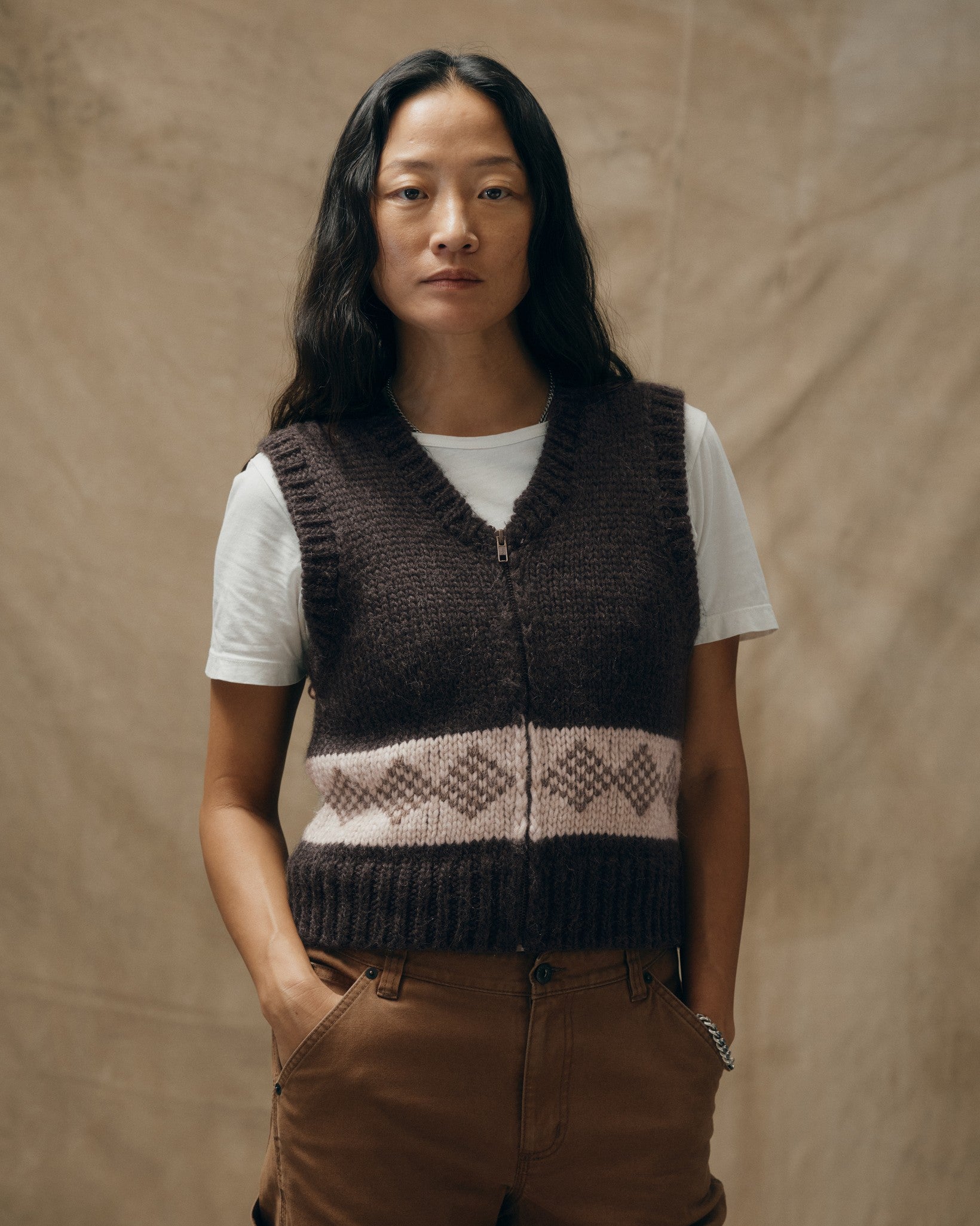 Women's Wool Vest - Dark Brown | Filson