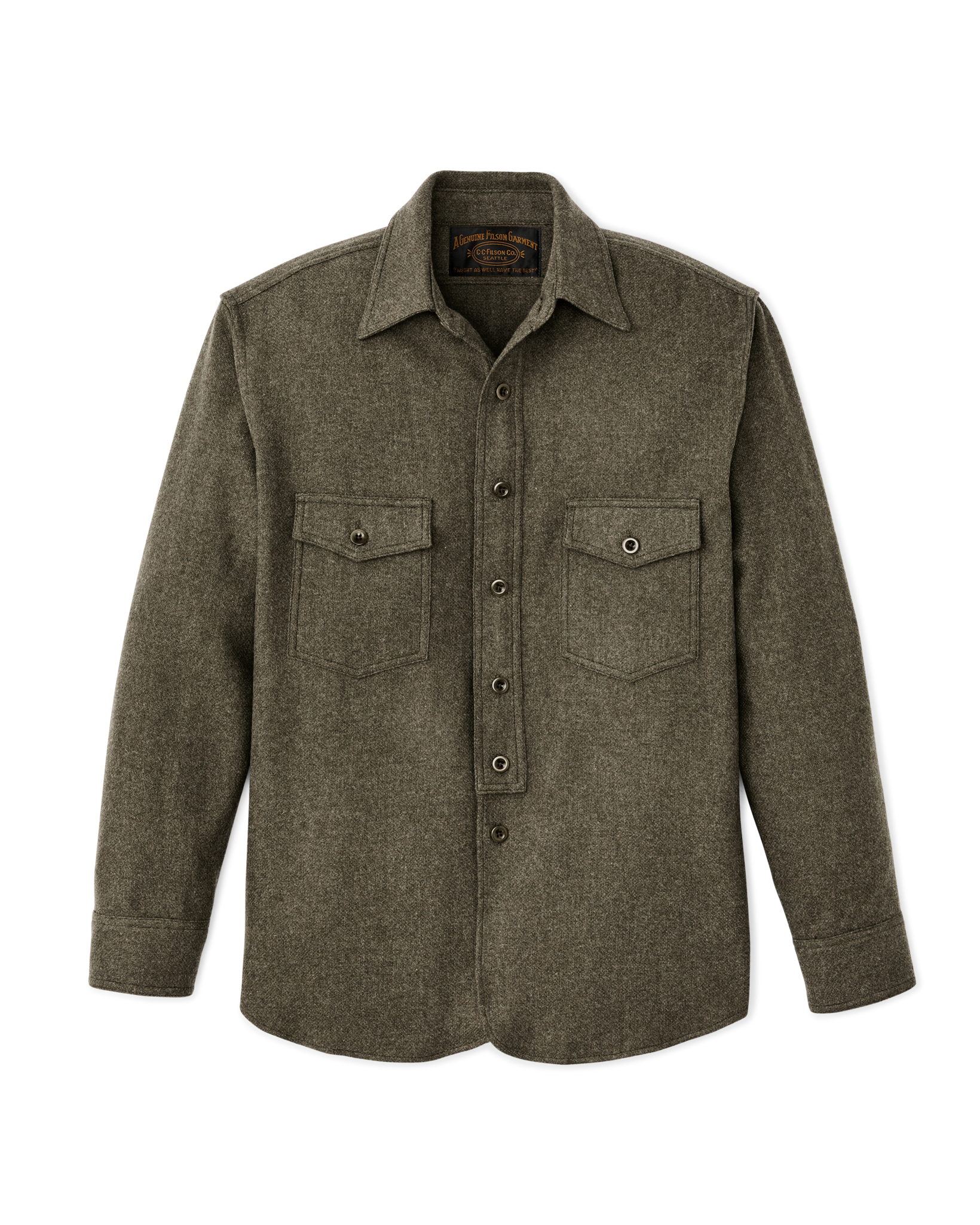 1922 Archive Wool Shirt - Dark Olive | Filson