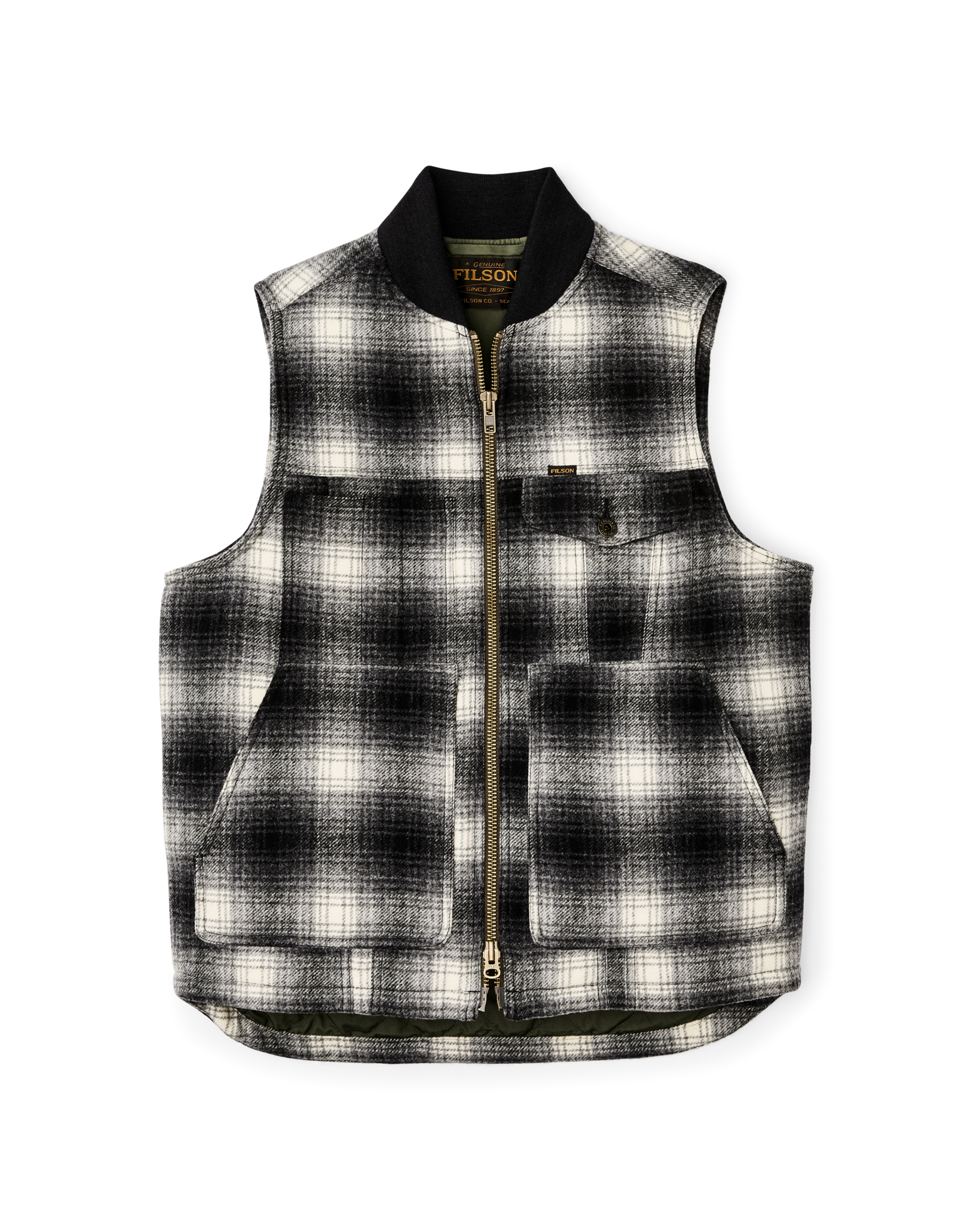 Spokane Insulated Work Vest - Charcoal Ombre | Filson