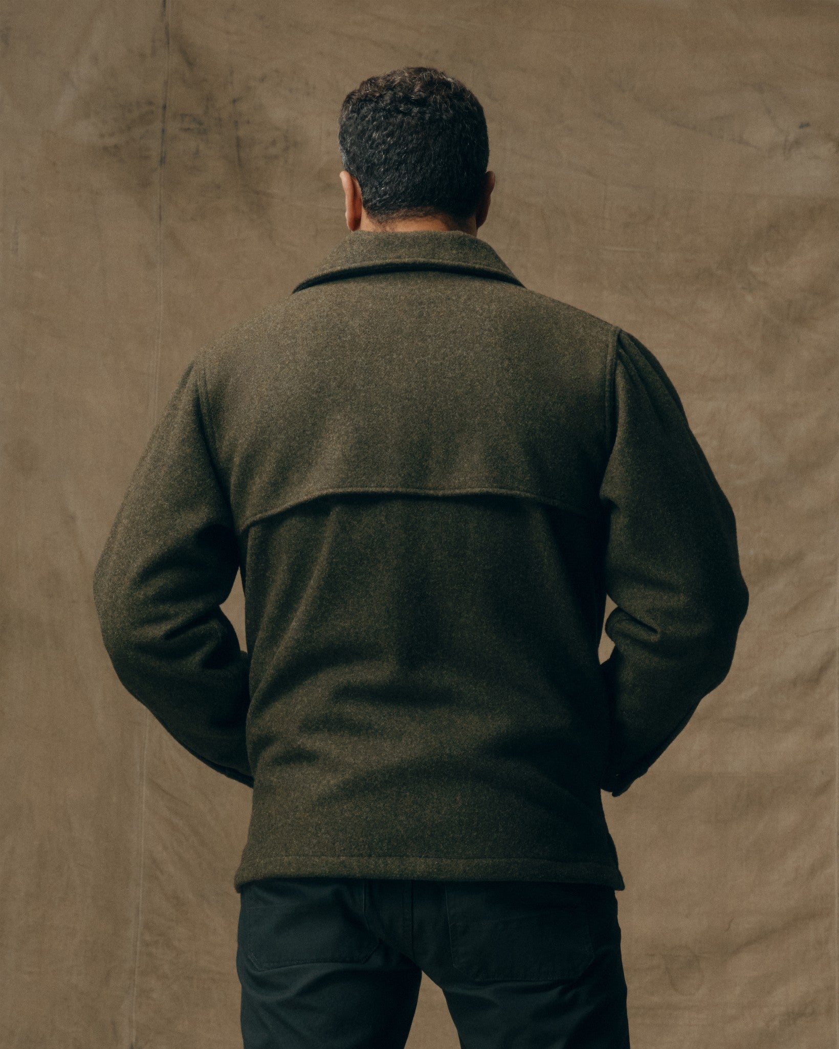 Mackinaw Wool Cape Coat - Forest Green