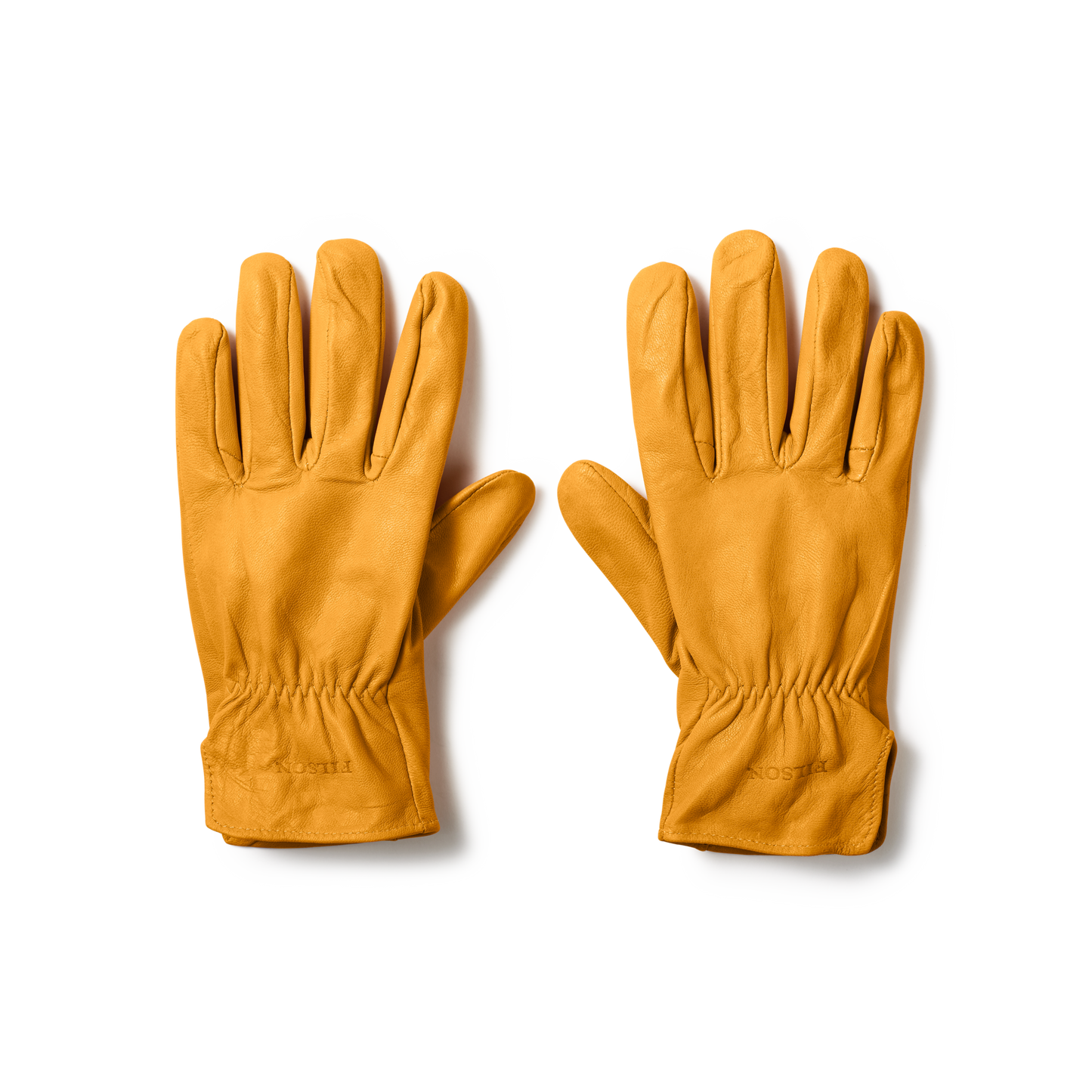 Front-facing image of the Filson Original Goatskin Gloves - Tan