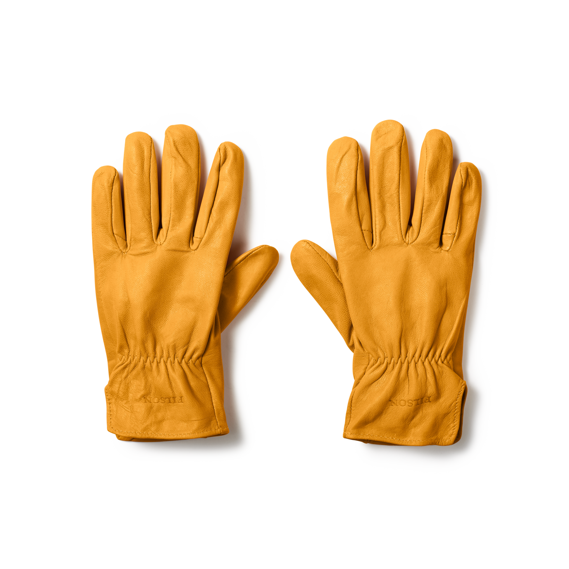 Front-facing image of the Filson Original Goatskin Gloves - Tan