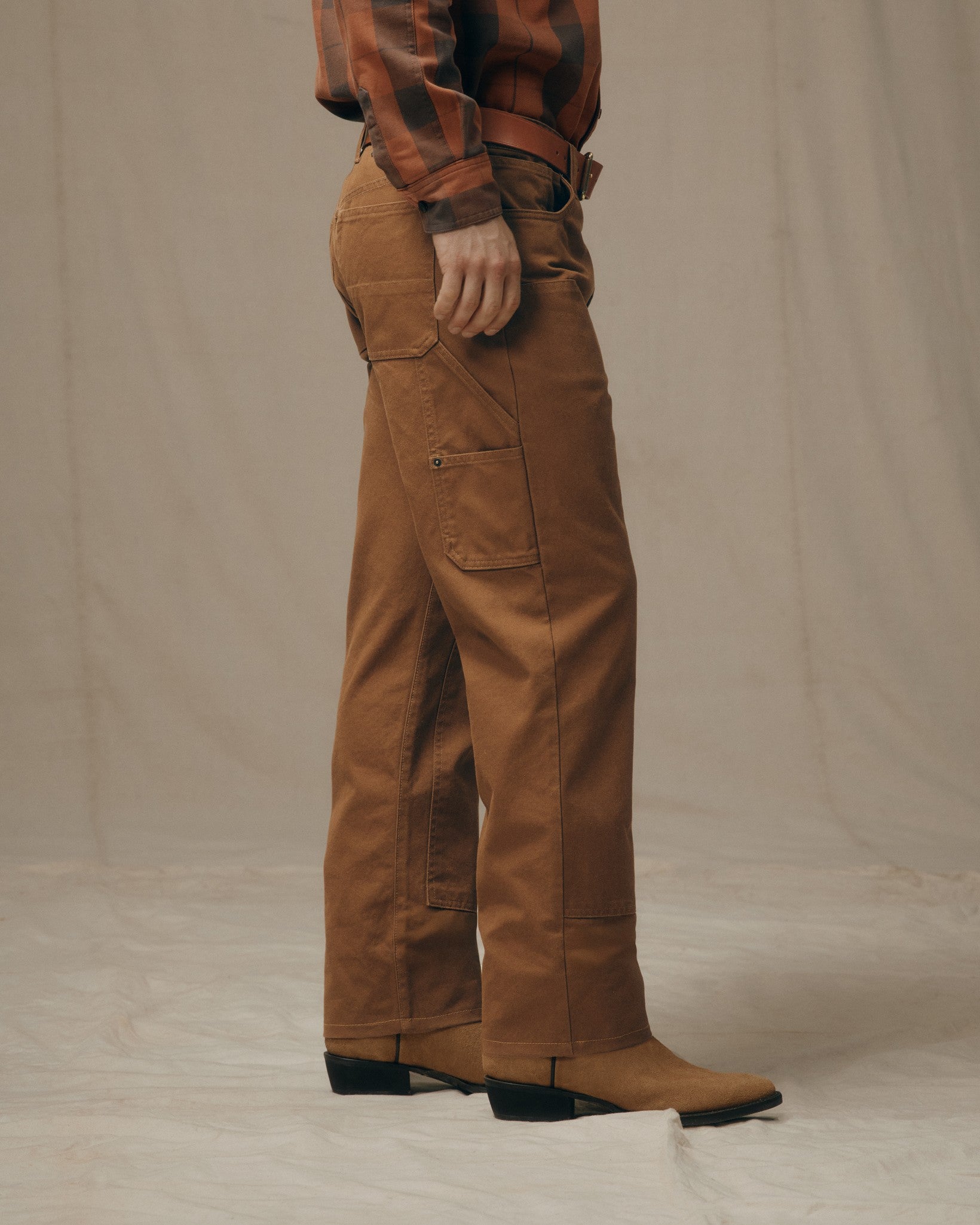 Dry Tin Double Front Pants - Whiskey