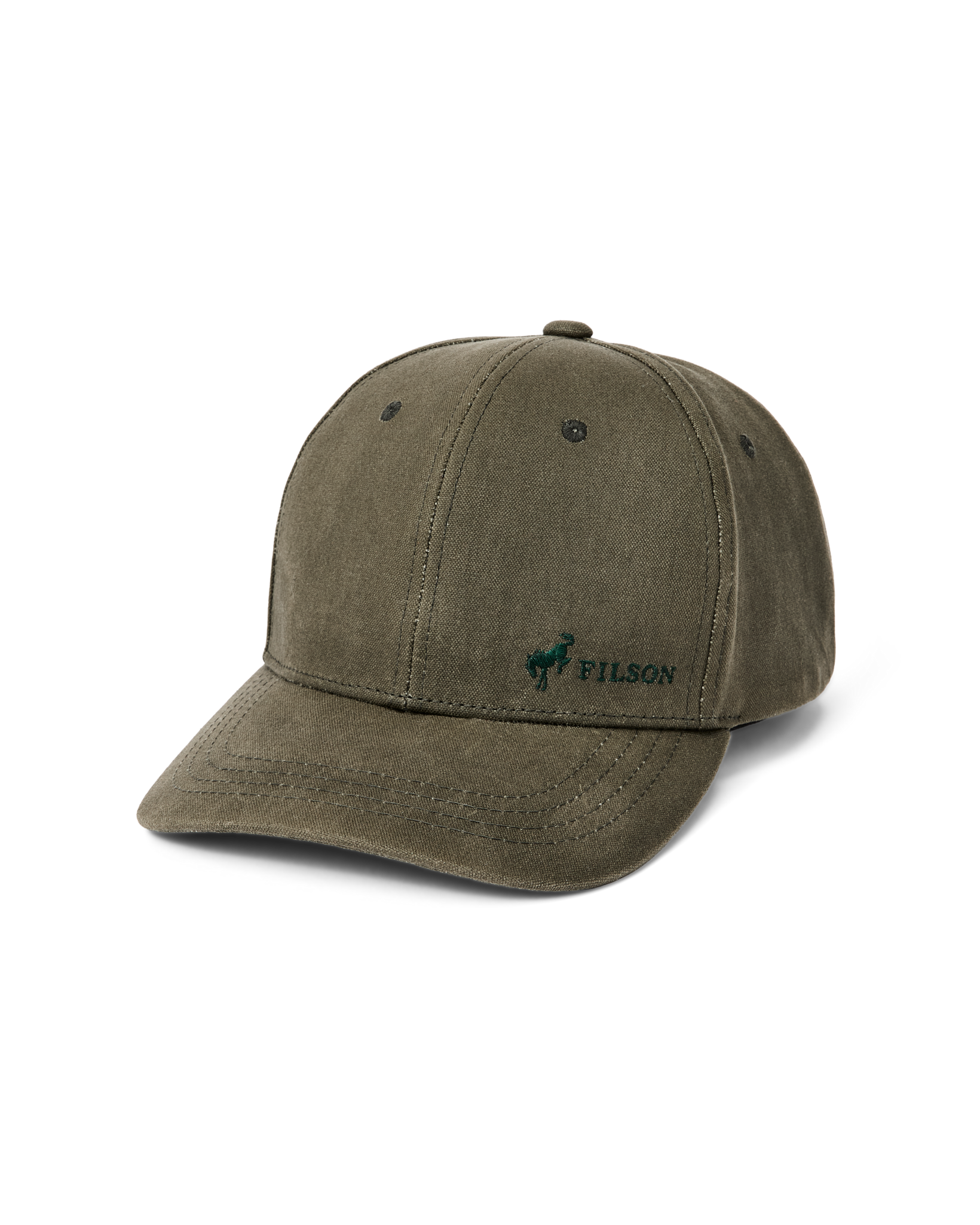 Bronco Filson Waxed Graphic Logger Cap - Otter Green | Filson