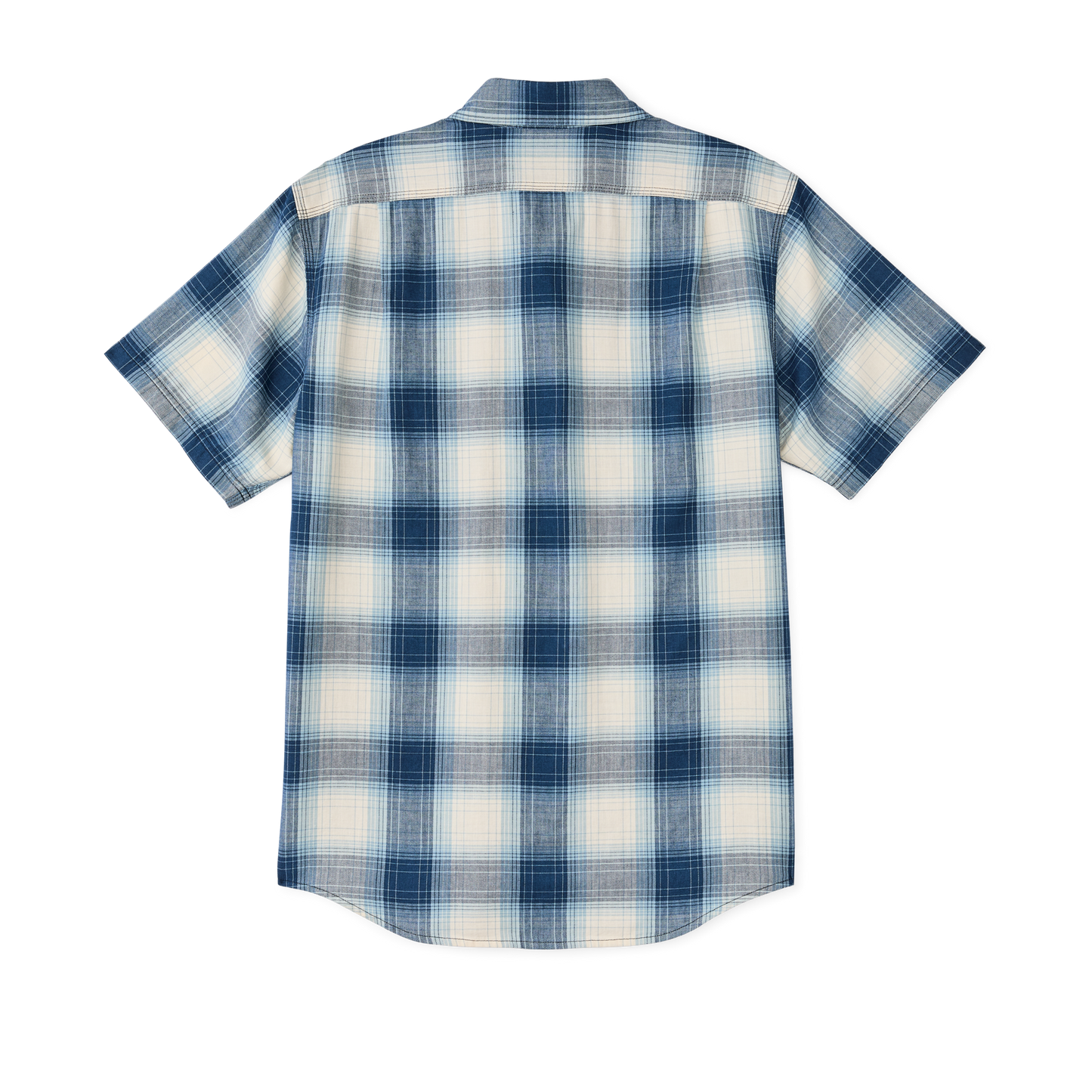 Alternate view of the Filson Short Sleeve Chambray Shirt  - Indigo Plaid