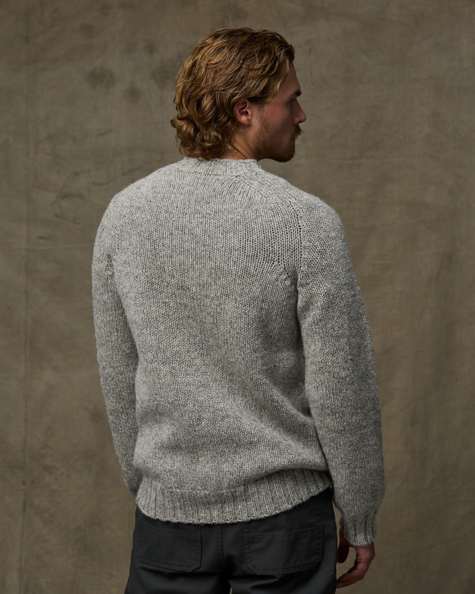 Heritage 3-gauge Wool Sweater - Oat Heather