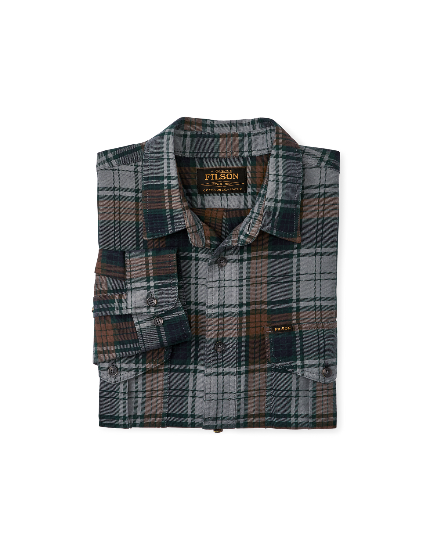 Lightweight Alaskan Guide Shirt - Gray / Navy / Multi Plaid