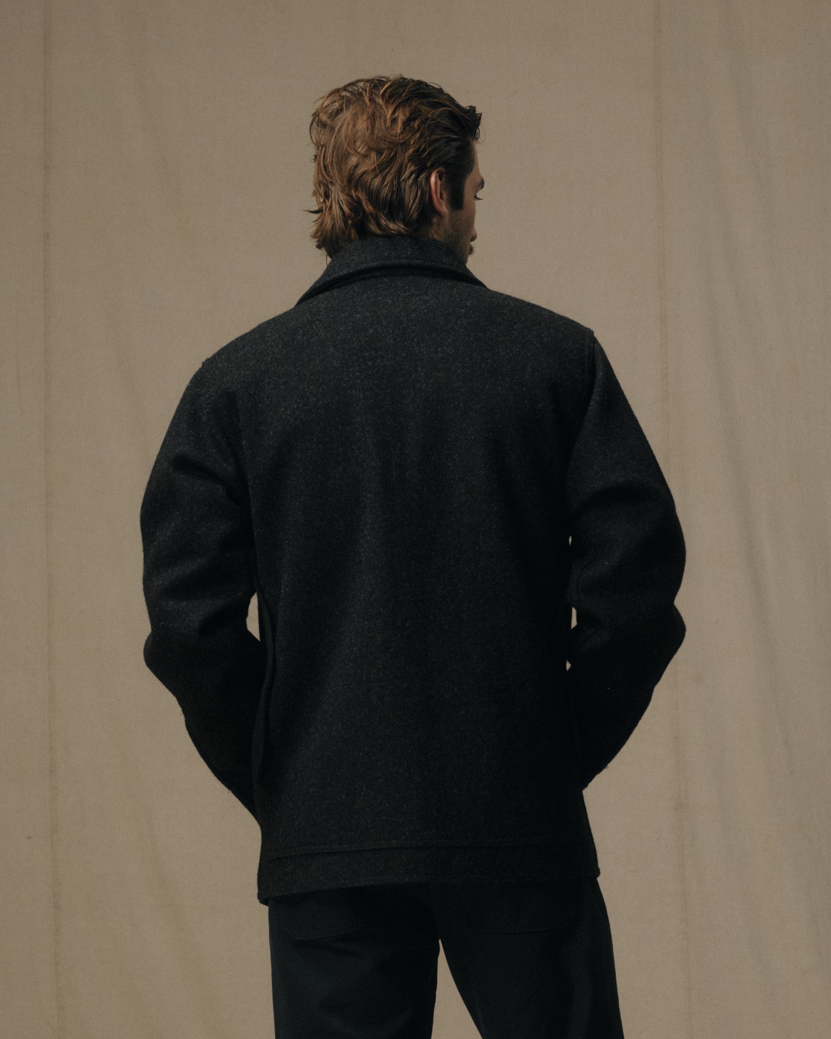 Mackinaw Wool Cruiser Jacket - Charcoal