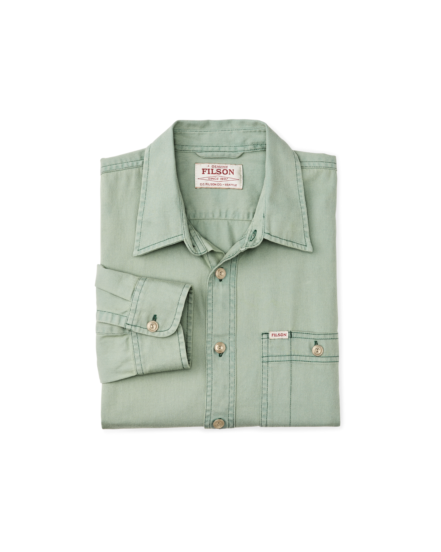 Shipwright Fine Twill Shirt - Flint Green