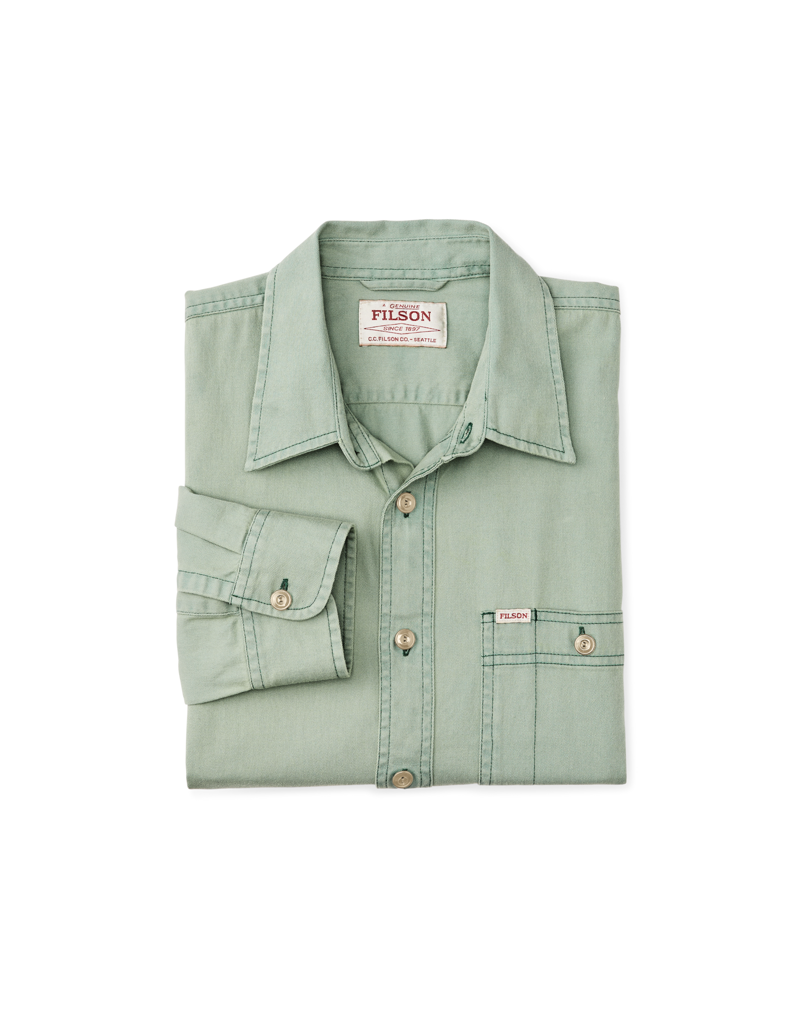 Shipwright Fine Twill Shirt - Flint Green