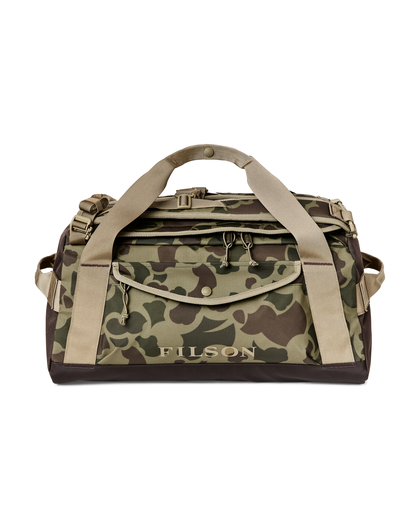 lululemon camo duffle bag Green Leather shaped zipper is covered by an extended storm guard for added water protection All-Weather 50L Duffle - Tundra