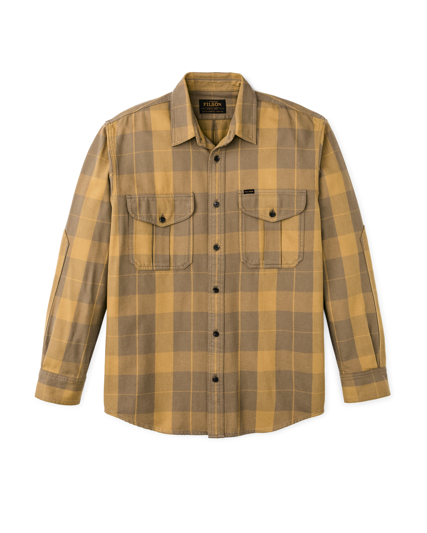 light brown dress shirts Filson Alaskan Guide Shirt XL / Light Brown PEAT Multi main image 1