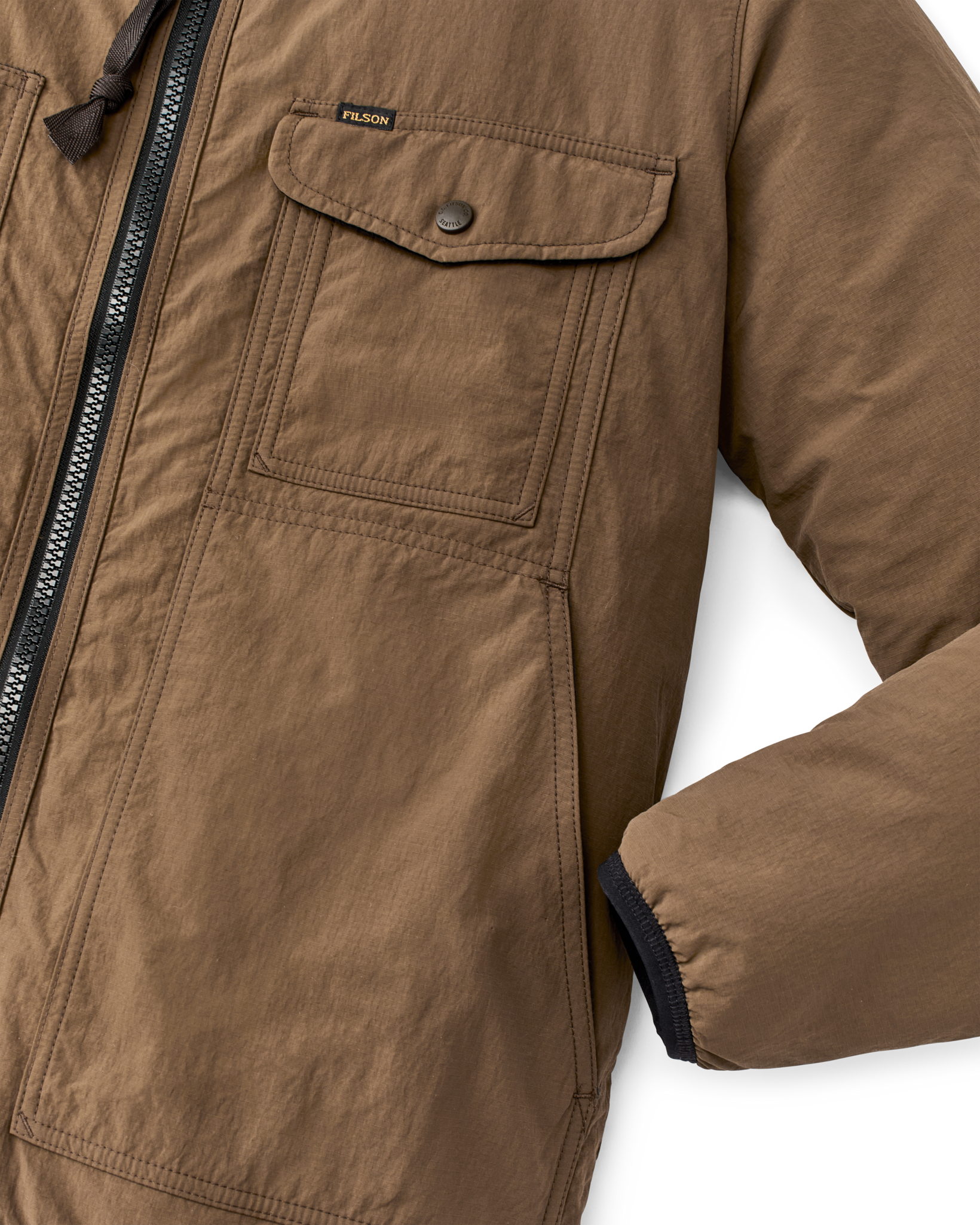 Reversible Pile Fleece Jacket - Brown / Night Camp