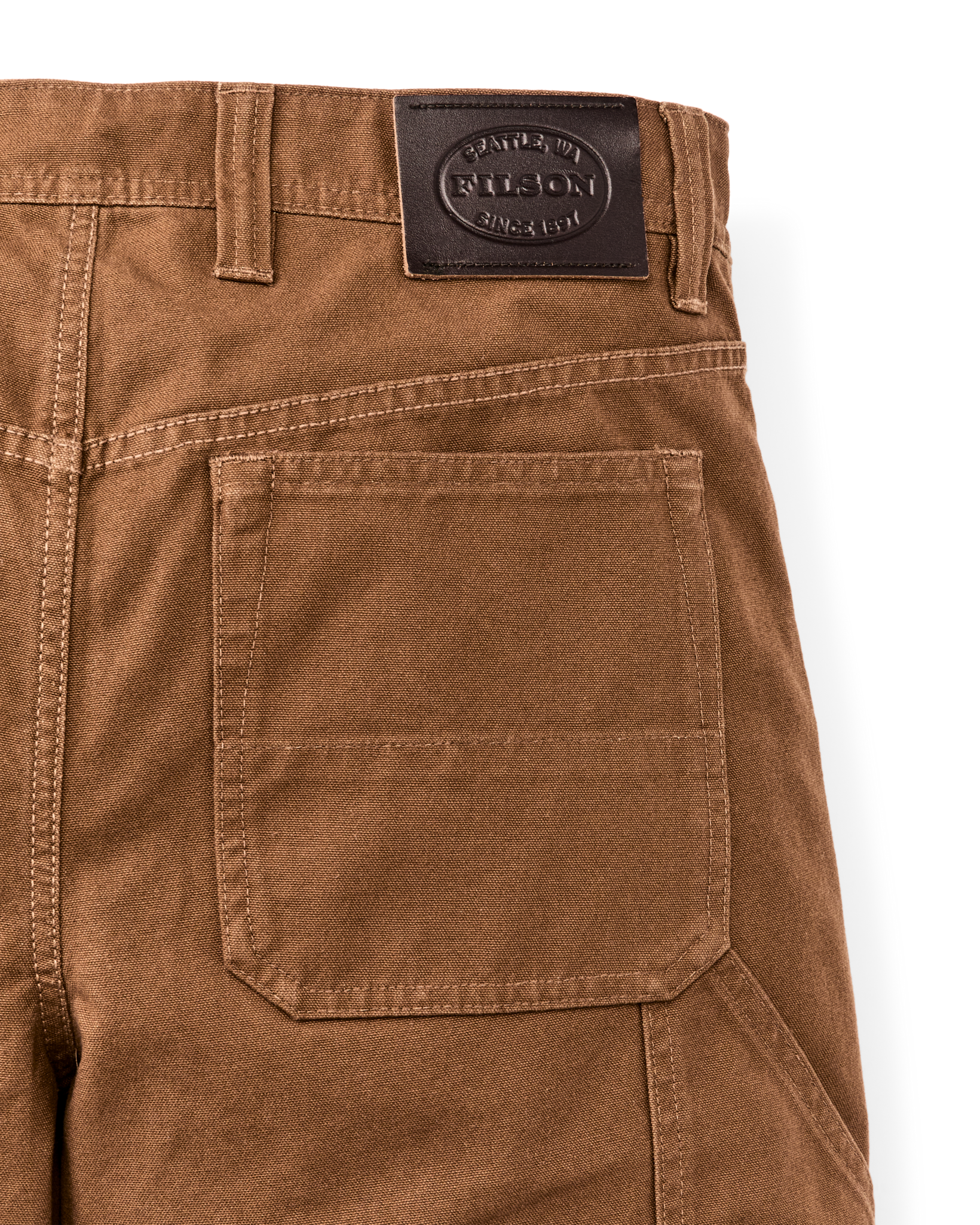 Alternate view of the Filson Dry Tin Double Front Pants - Whiskey