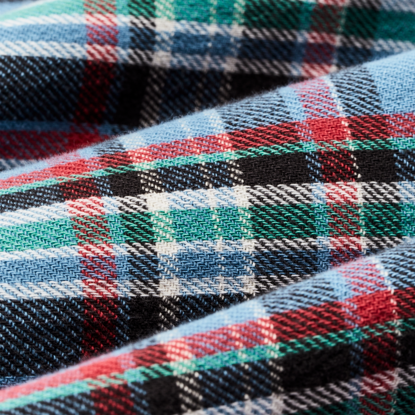 Alternate view of the Filson The Rangeland Flannel Shirt - Light Blue / Red Plaid