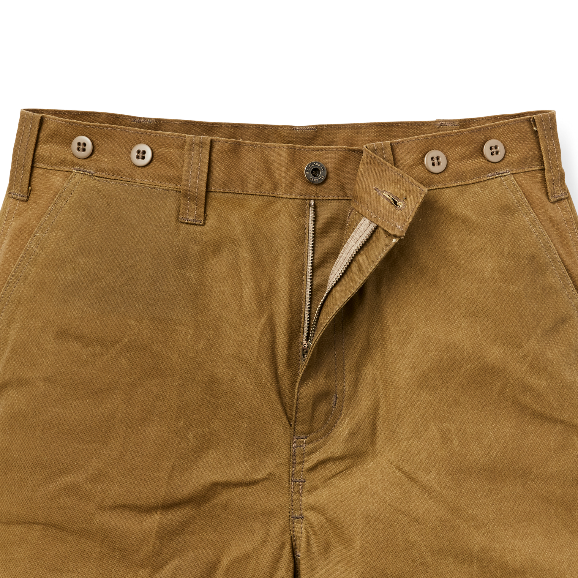 Alternate view of the Filson Oil Finish Single Tin Cloth Pants - Dark Tan