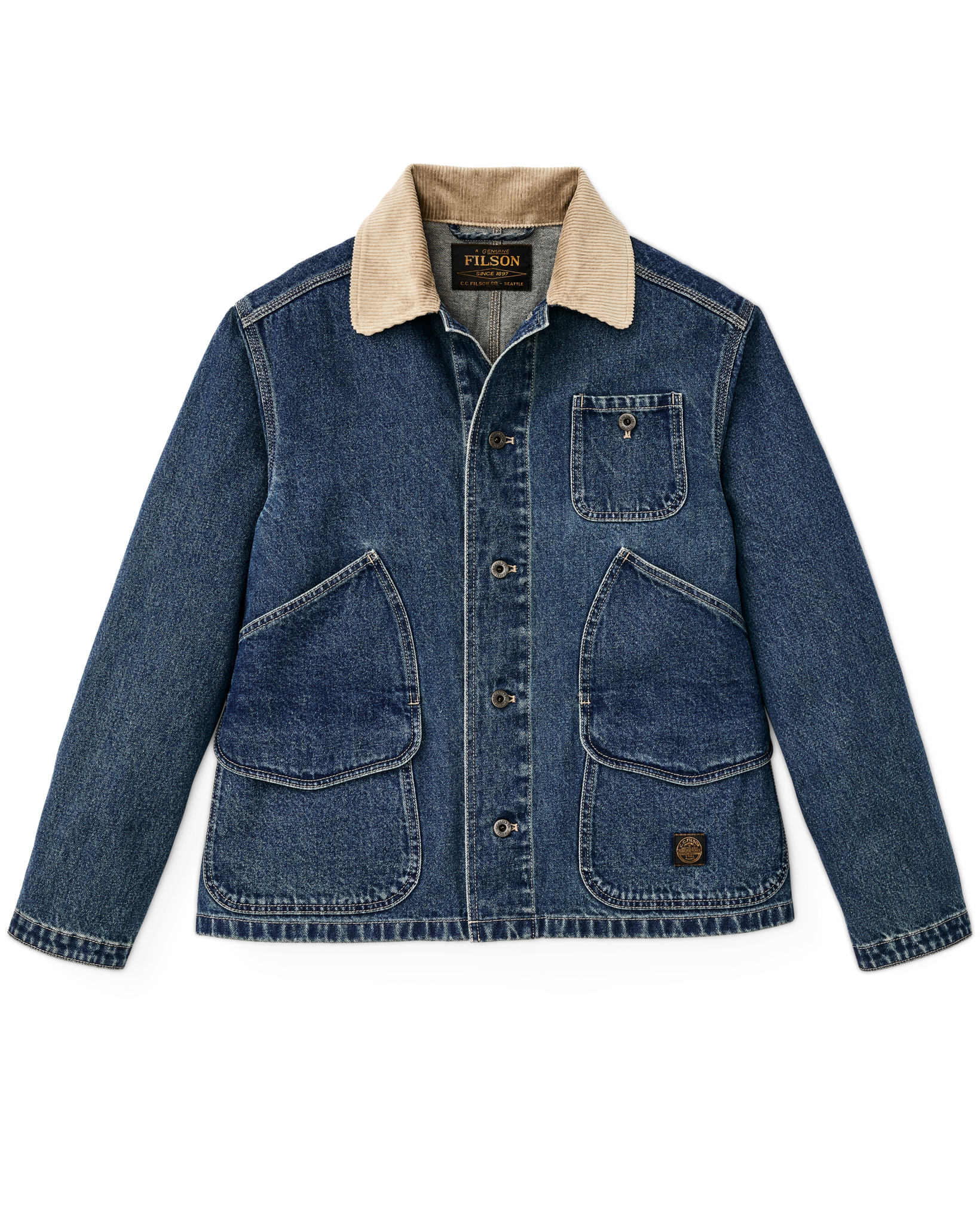 11-oz. Denim Outfitter Jacket - Light Indigo | Filson
