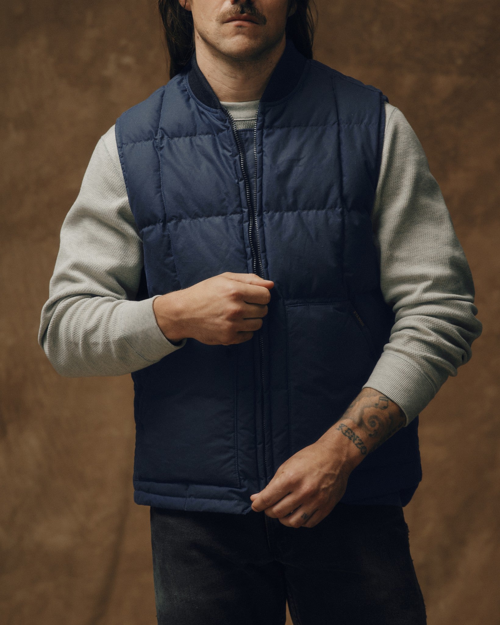 Waxed Down Vest - Night Sky | Filson