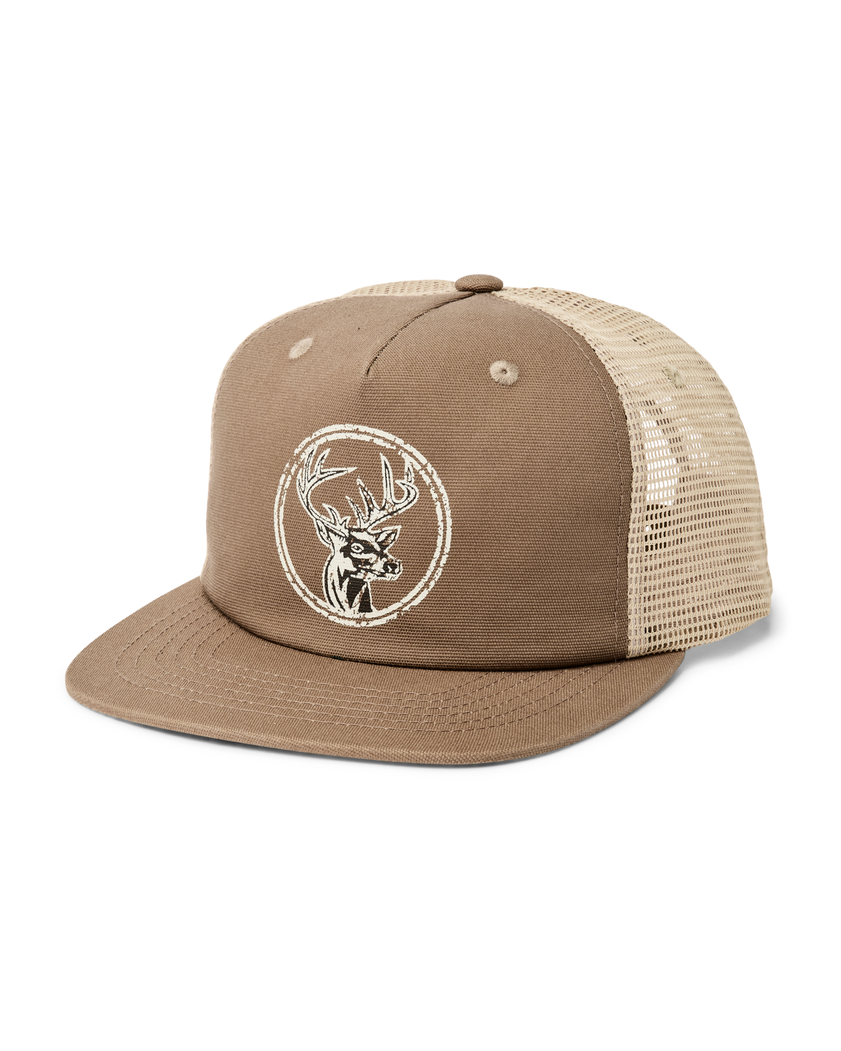 Buck Trucker Mesh Cap - Tan | Filson