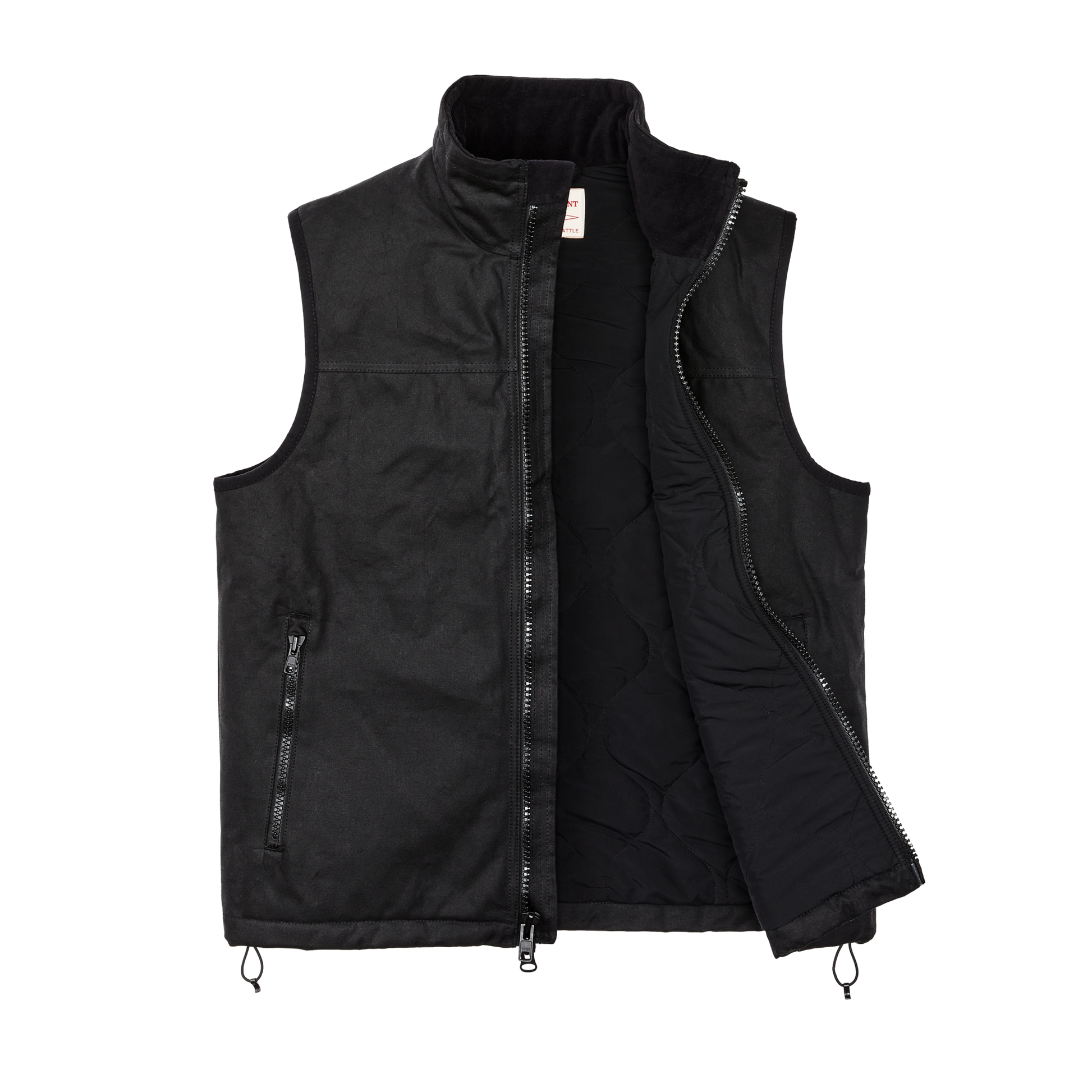 Alternate view of the Filson Tin Cloth Primaloft® Vest - Black
