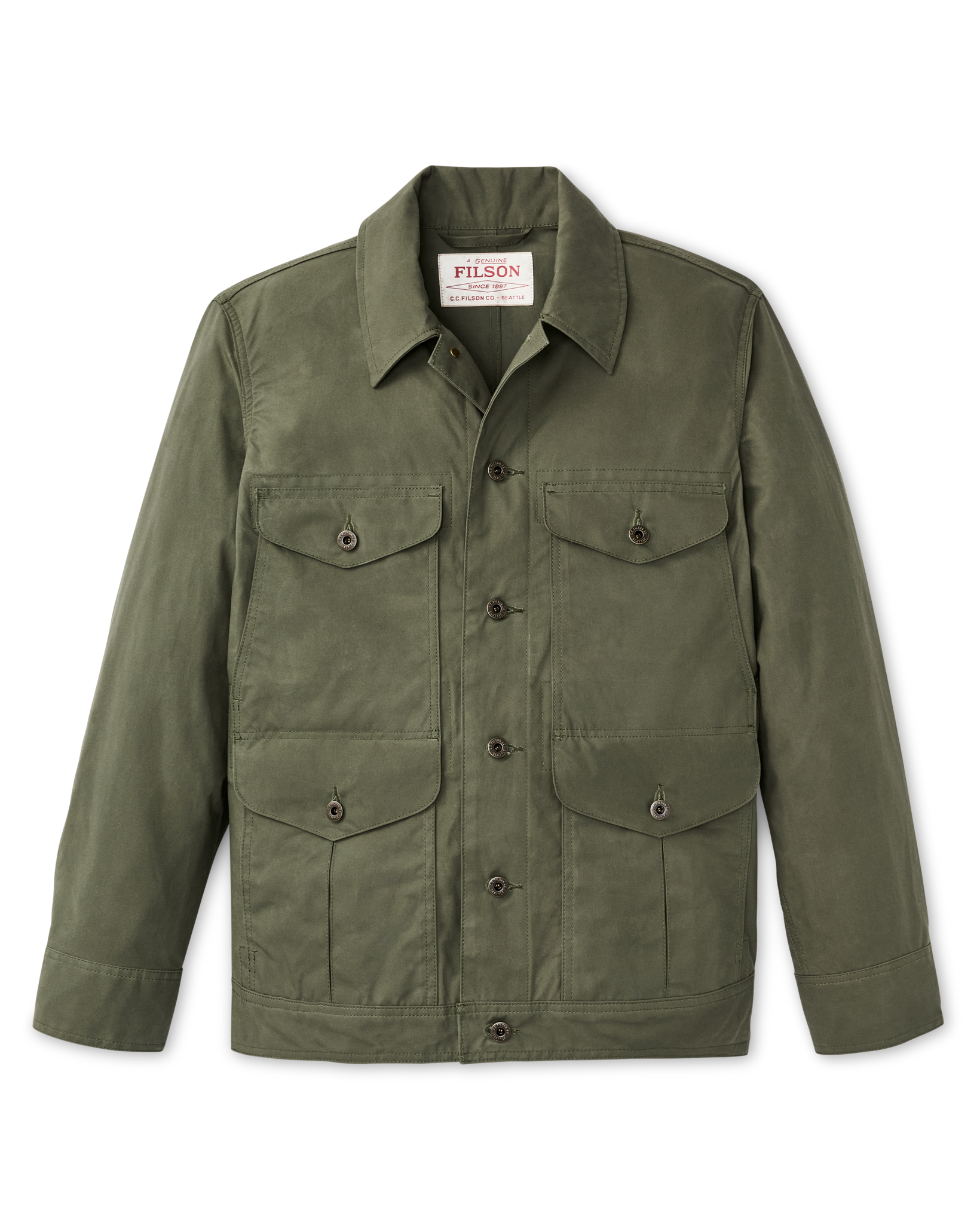 Dry Wax Journeyman Jacket - Olive Green | Filson