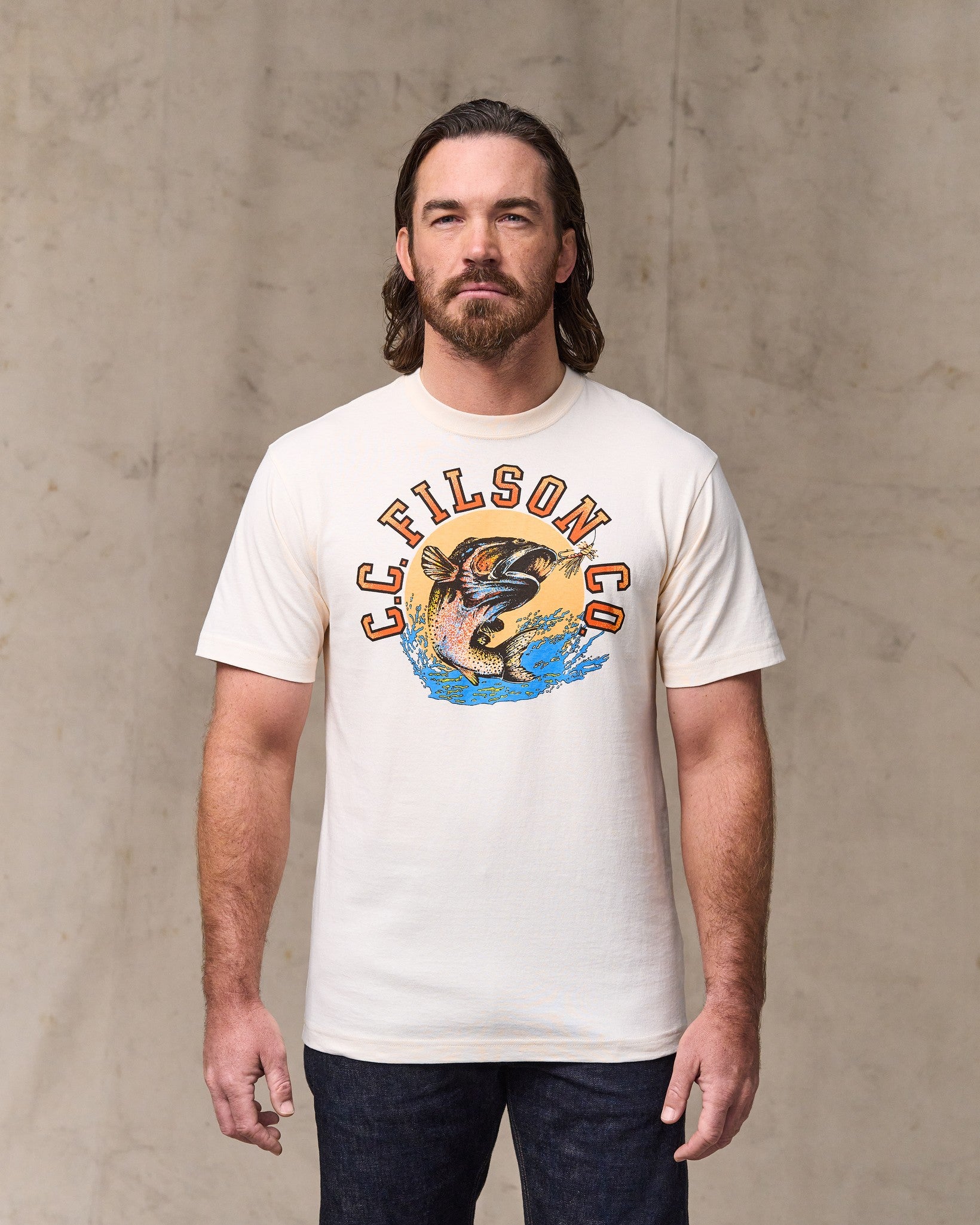 Dry Fly Graphic T-Shirt - Basswood | Filson