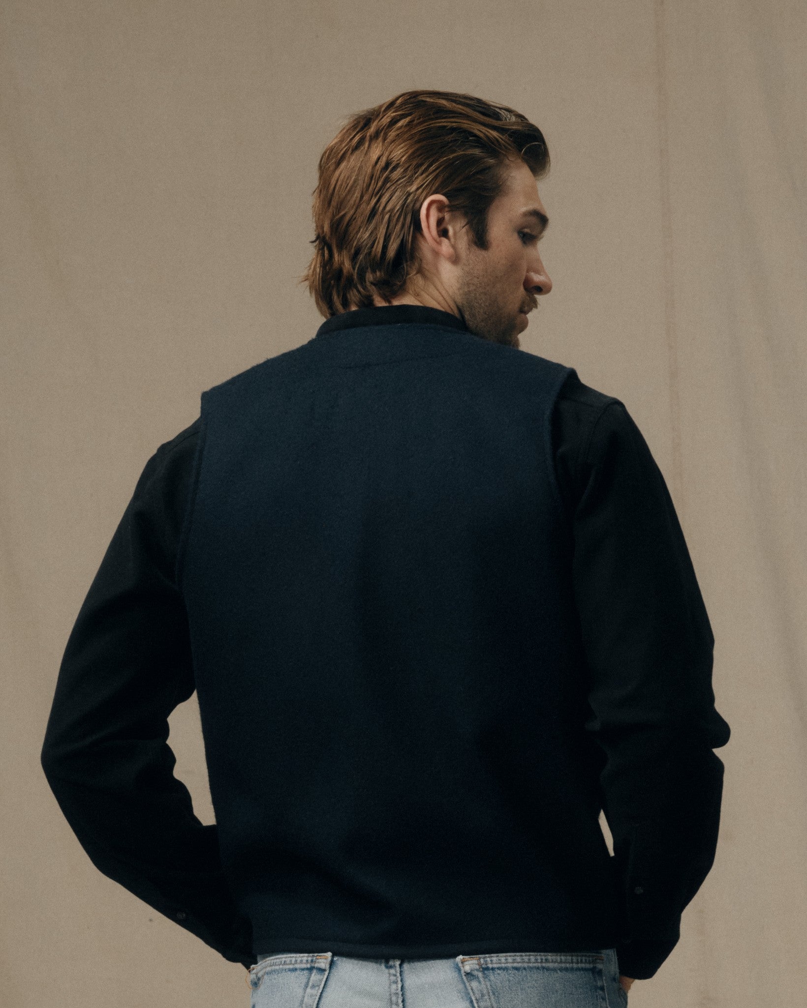 Mackinaw Wool Vest - Dark Navy