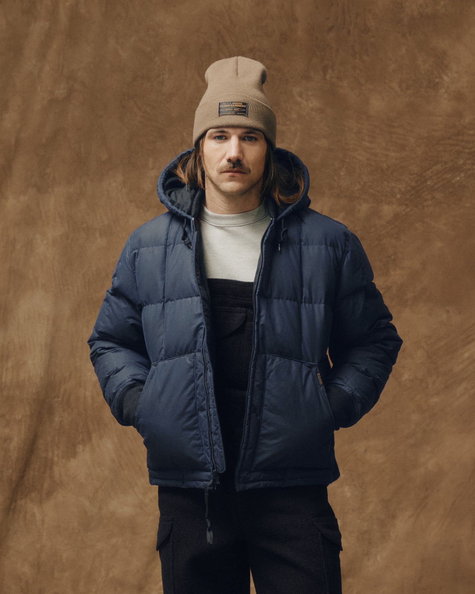 Waxed Down Jacket Night Sky Filson