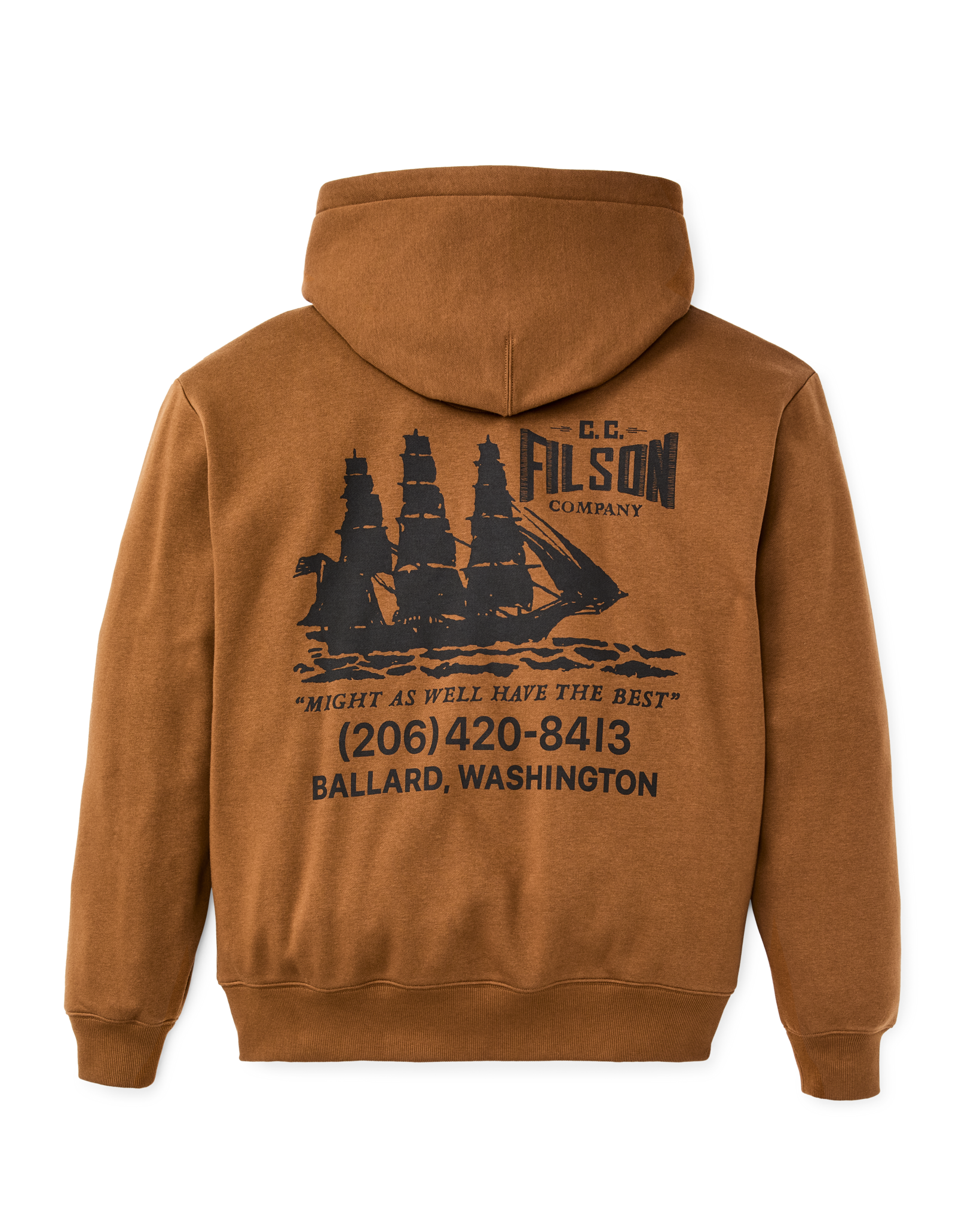 Ballard Graphic Hoodie - Whiskey | Filson