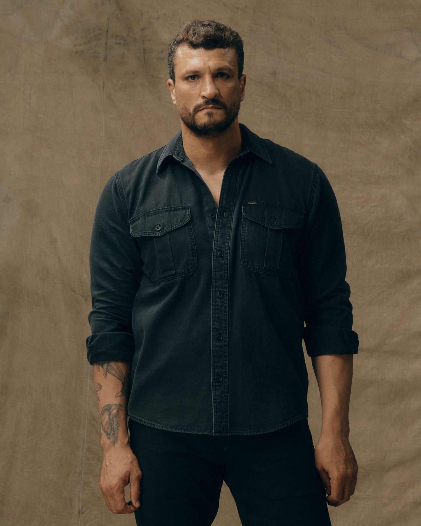 Samir is 6'2" wearing a size Medium