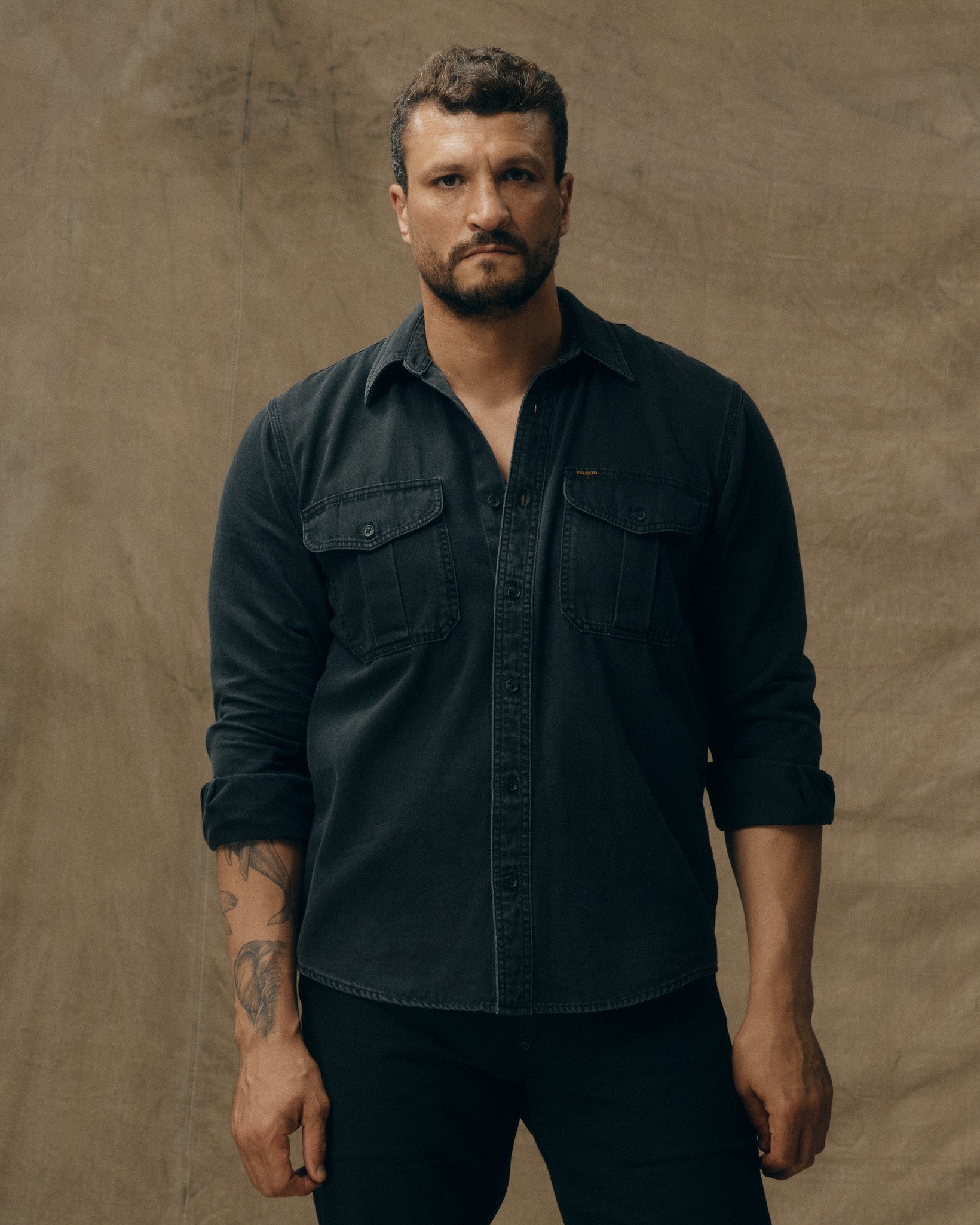 Samir is 6'2" wearing a size Medium