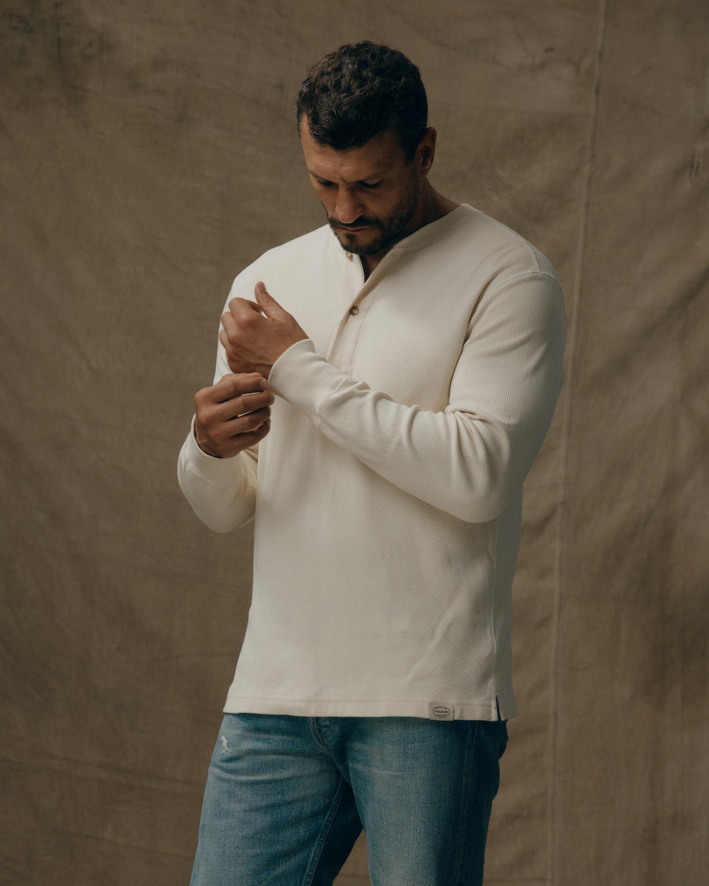 Samir is 6'2" wearing a size Medium